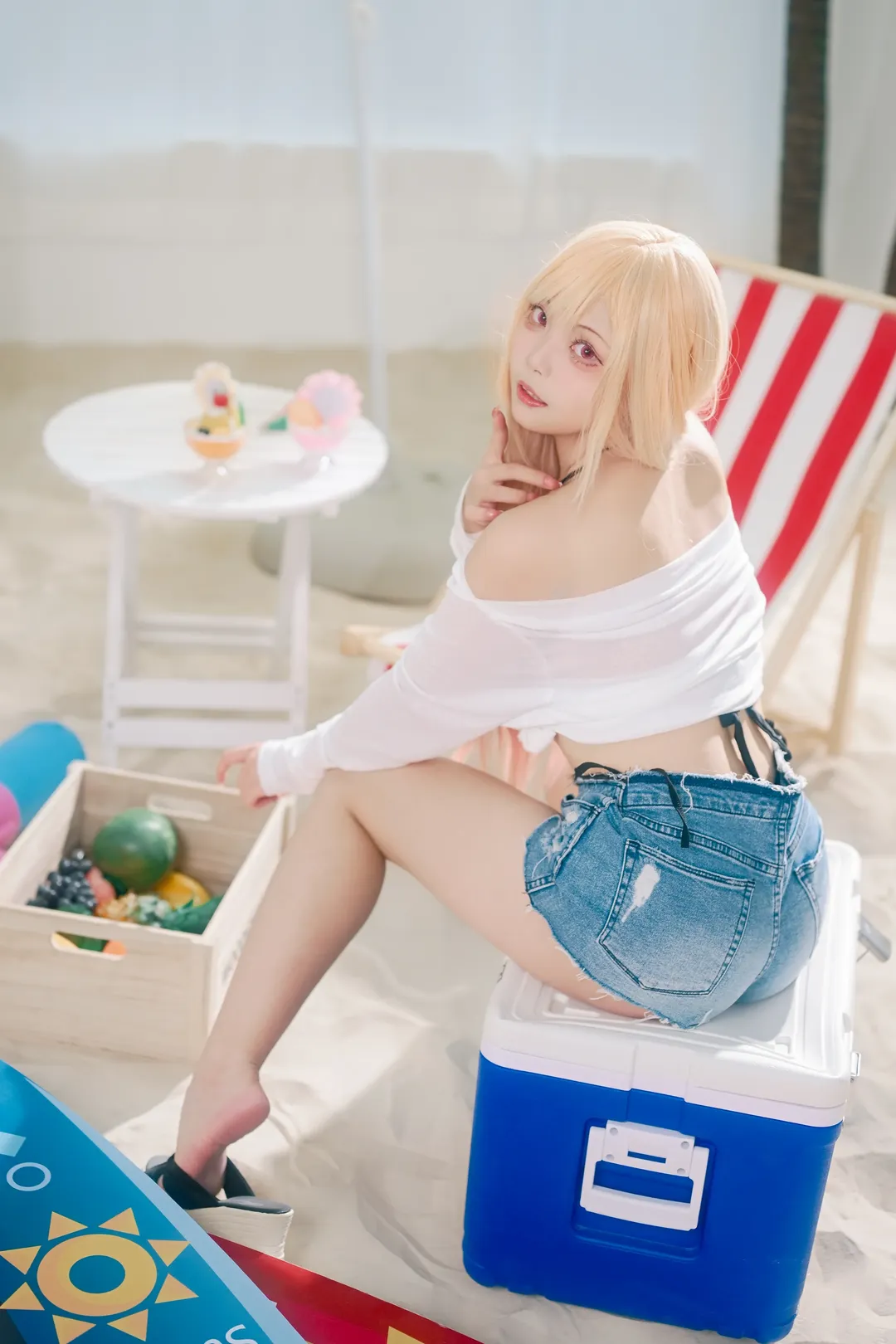 Cosplay photography, Marin Kitagawa cosplay, My Dress-Up Darling, Japanese cute items, Poolside swimsuit - Image 1