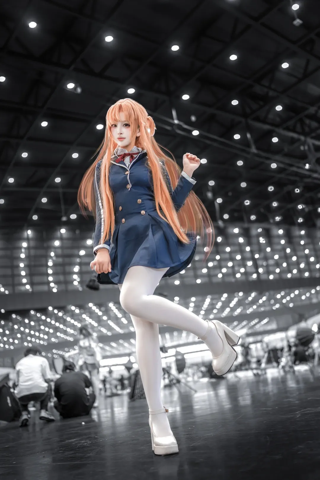 漫展, 亚丝娜cos, 刀剑神域, 白丝, 制服 - 第1张