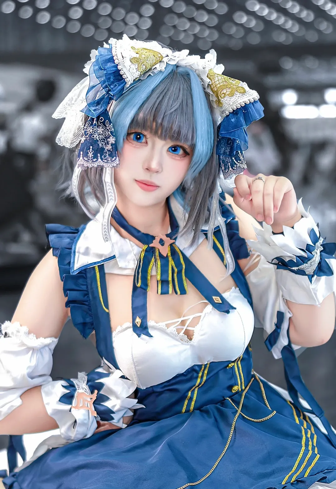 柴郡cos, 碧蓝航线, 漫展返图, 二次元cosplay, 白丝穿搭 - 第1张