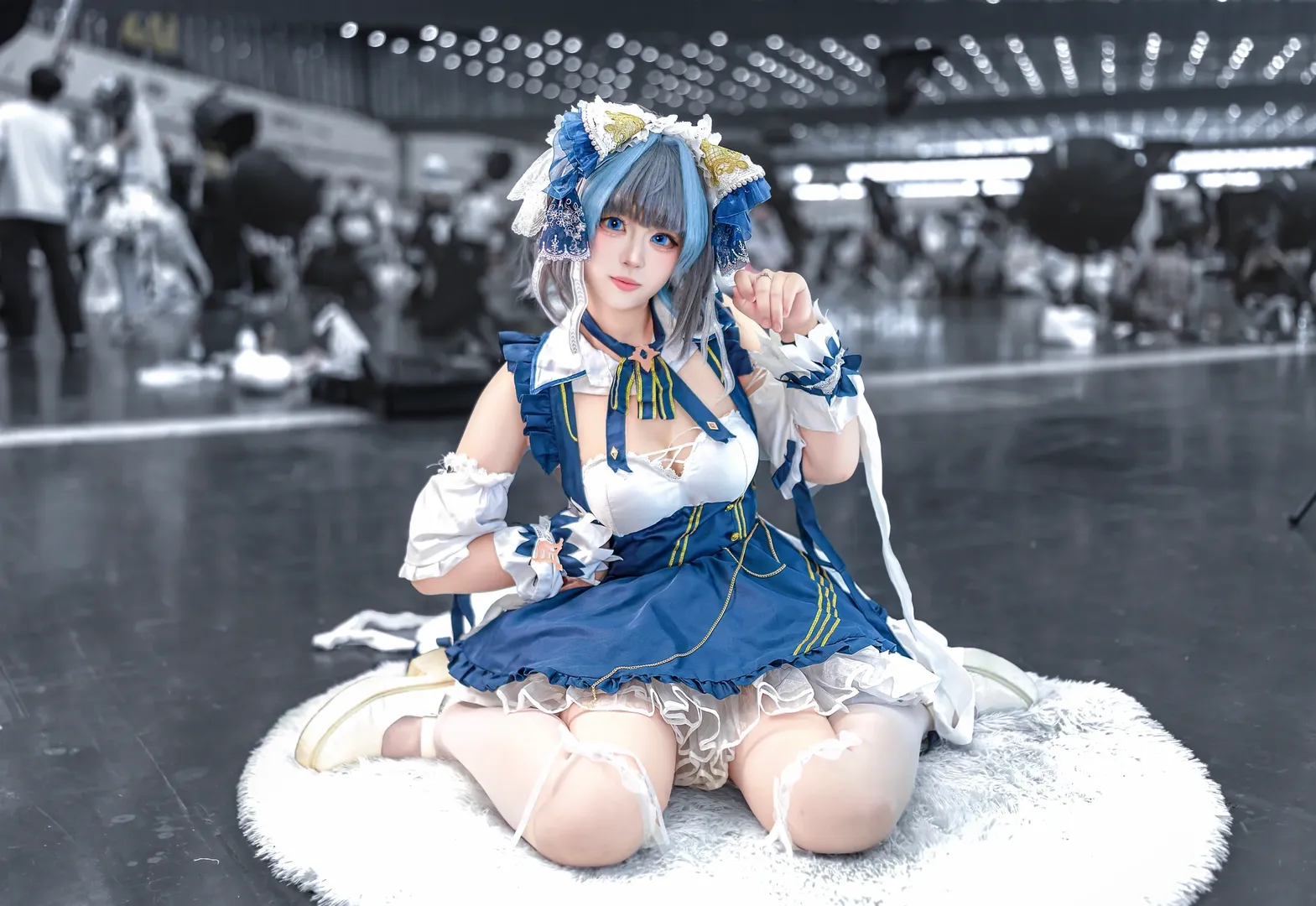 チェシャー コスプレ, アズールレーン, イベント写真, 二次元コスプレ, 白ニーソコーデ