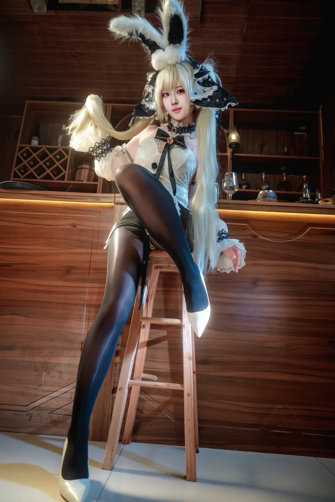 碧蓝航线, 兔女郎, Cosplay摄影, 可畏cos, 黑丝