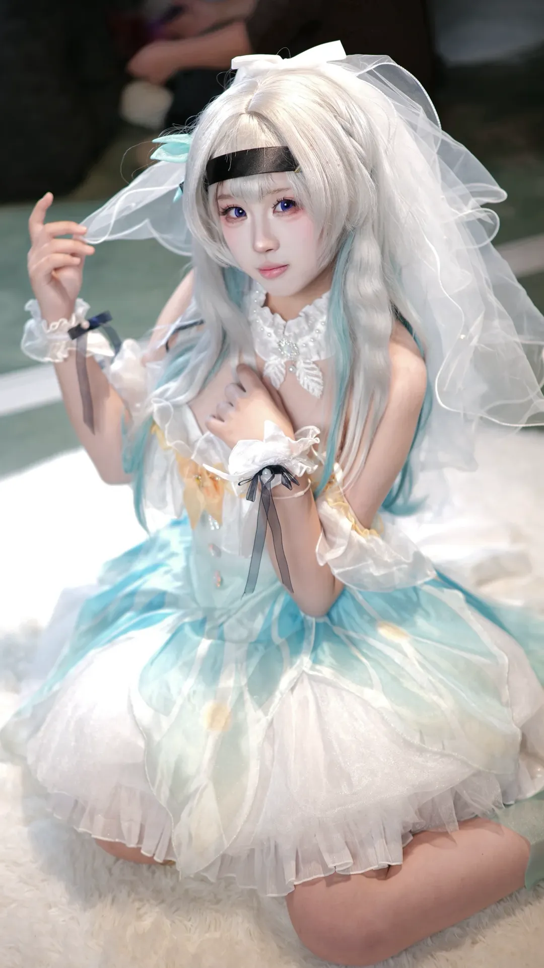 二次元, cosplay, 崩坏星穹铁道, 流萤cos, 白丝穿搭 - 第2张