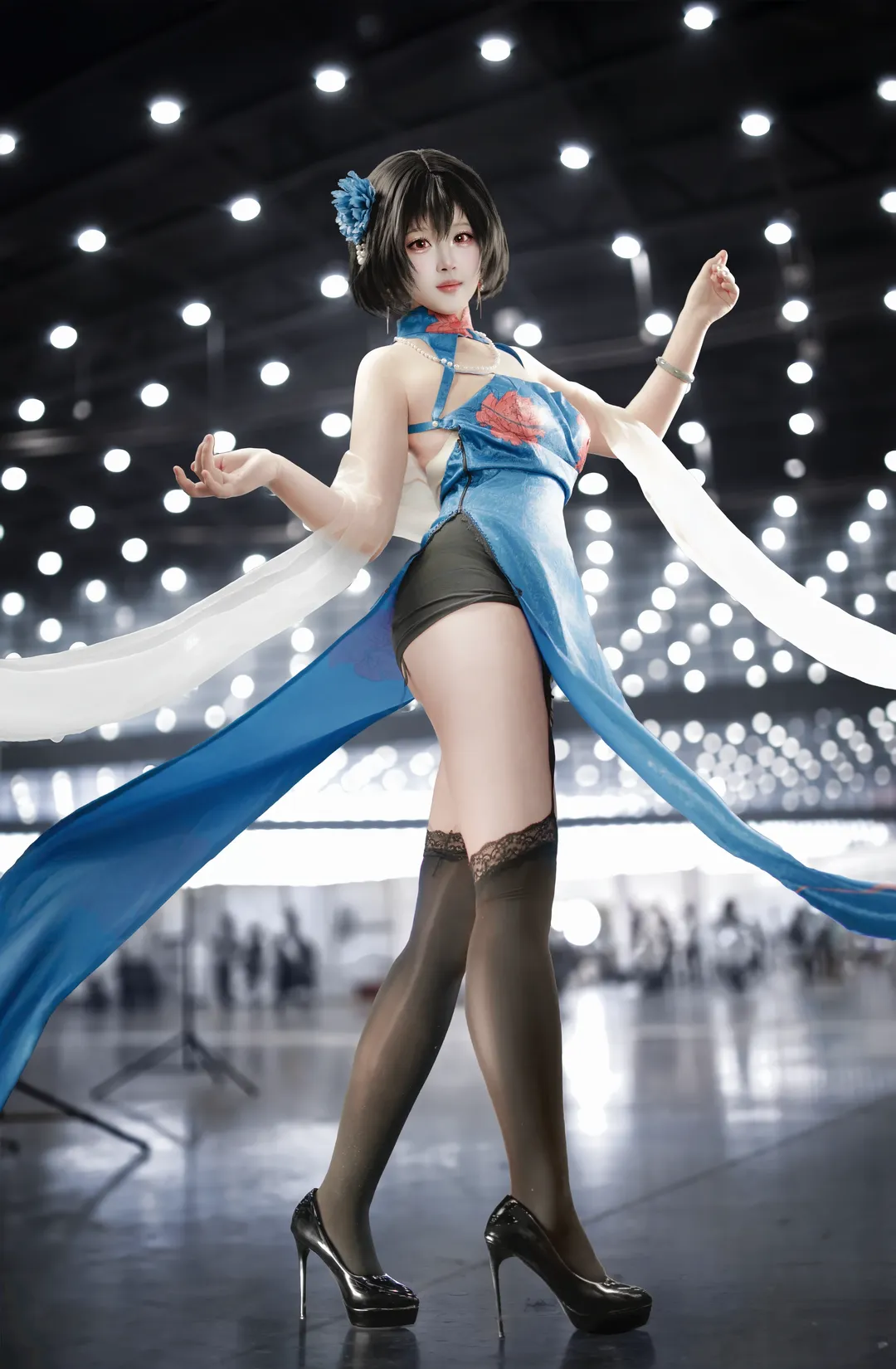 碧藍航線, 漫展返圖, 國風cosplay, 建武cos, 蕾絲過膝襪 - 第1張