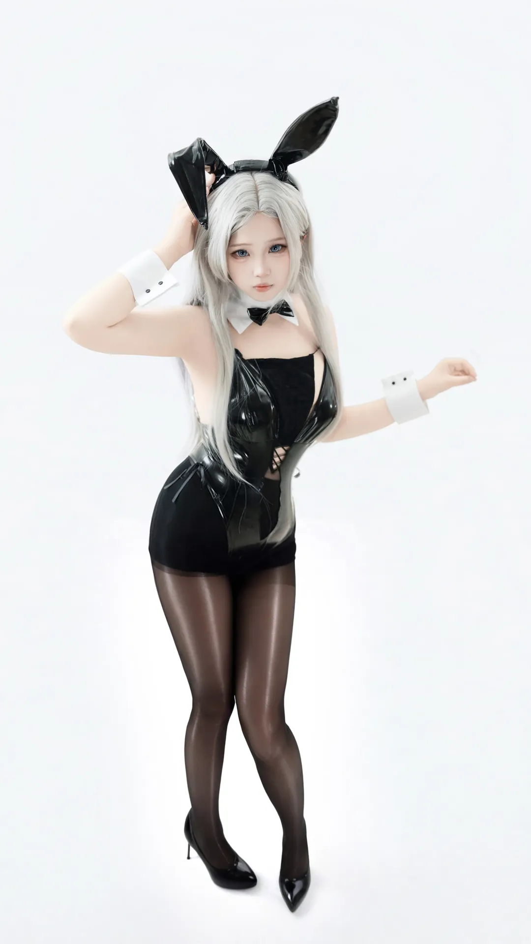 碧蓝航线, 二次元cosplay, 漆皮穿搭, 兔女郎装, 约克城cos