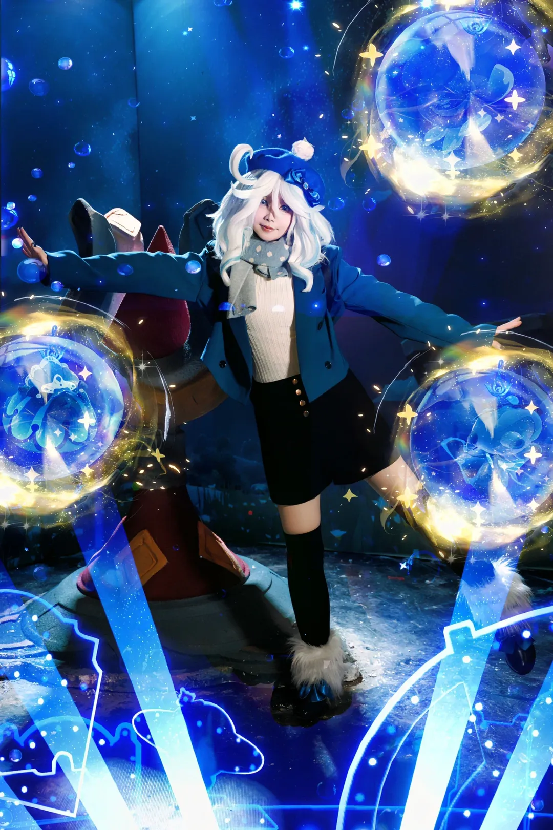 原神, 场照, 漫展返图, 芙宁娜cos, 过膝袜cosplay