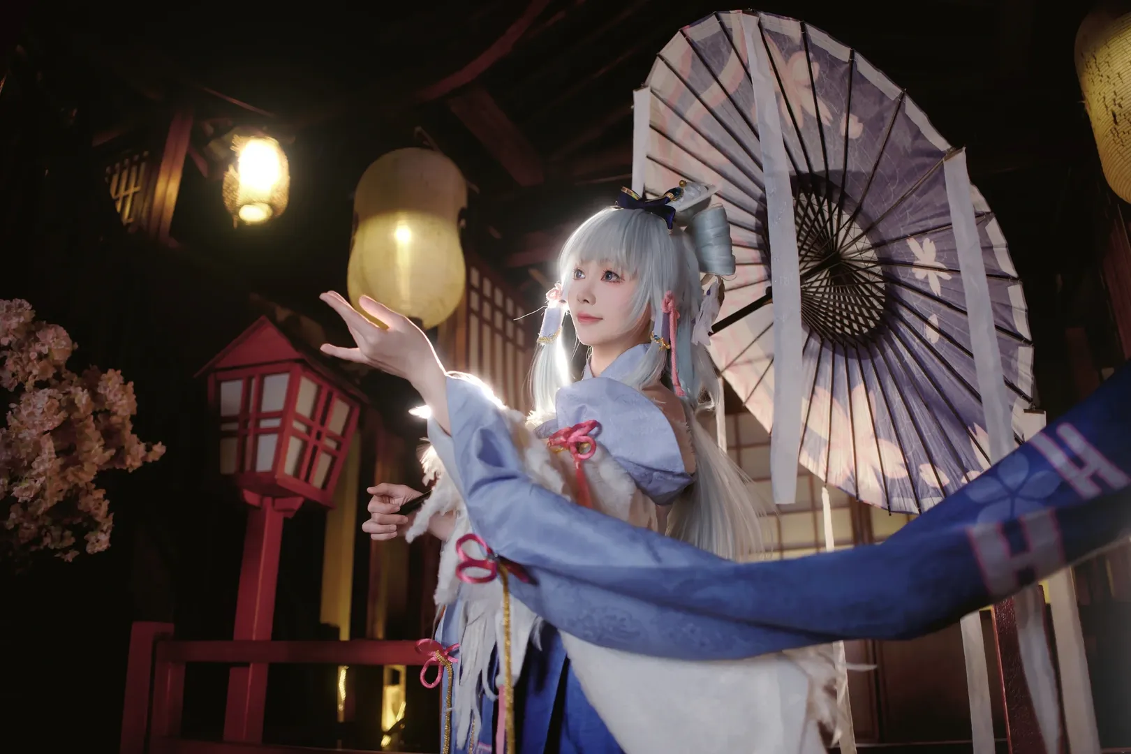原神, 神里绫华cos, 二次元cos, cosplay摄影, 和风古风 - 第3张