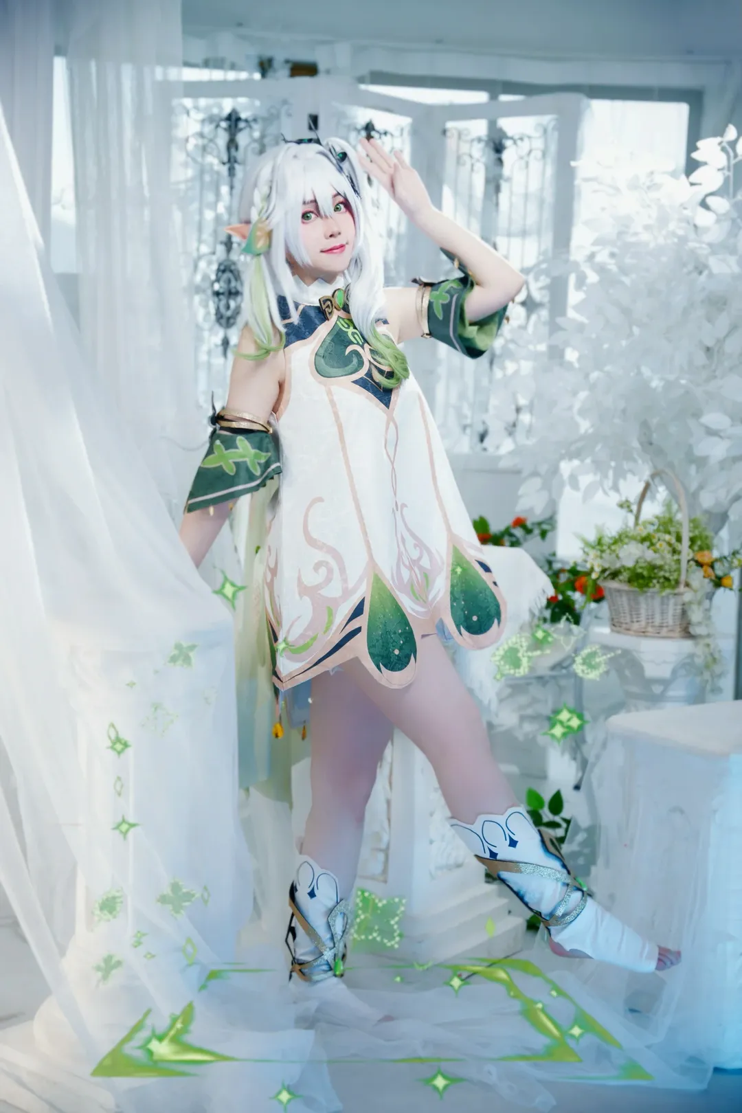 原神, cosplay, 纳西妲cos, 草神cos, 纳西妲生日快乐 - 第1张