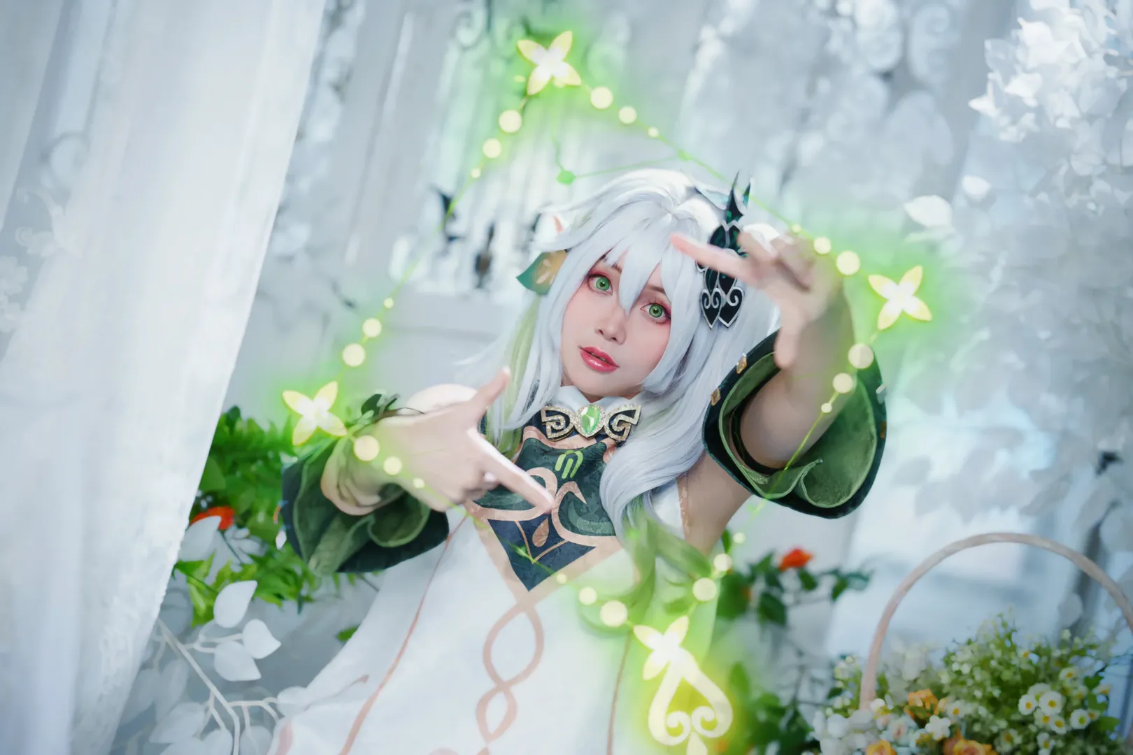 原神, cosplay, 纳西妲cos, 草神cos, 纳西妲生日快乐 - 第4张