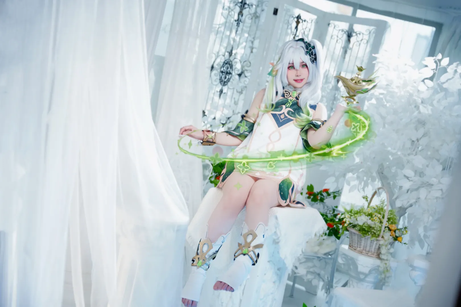 原神, cosplay, 纳西妲cos, 草神cos, 纳西妲生日快乐 - 第6张