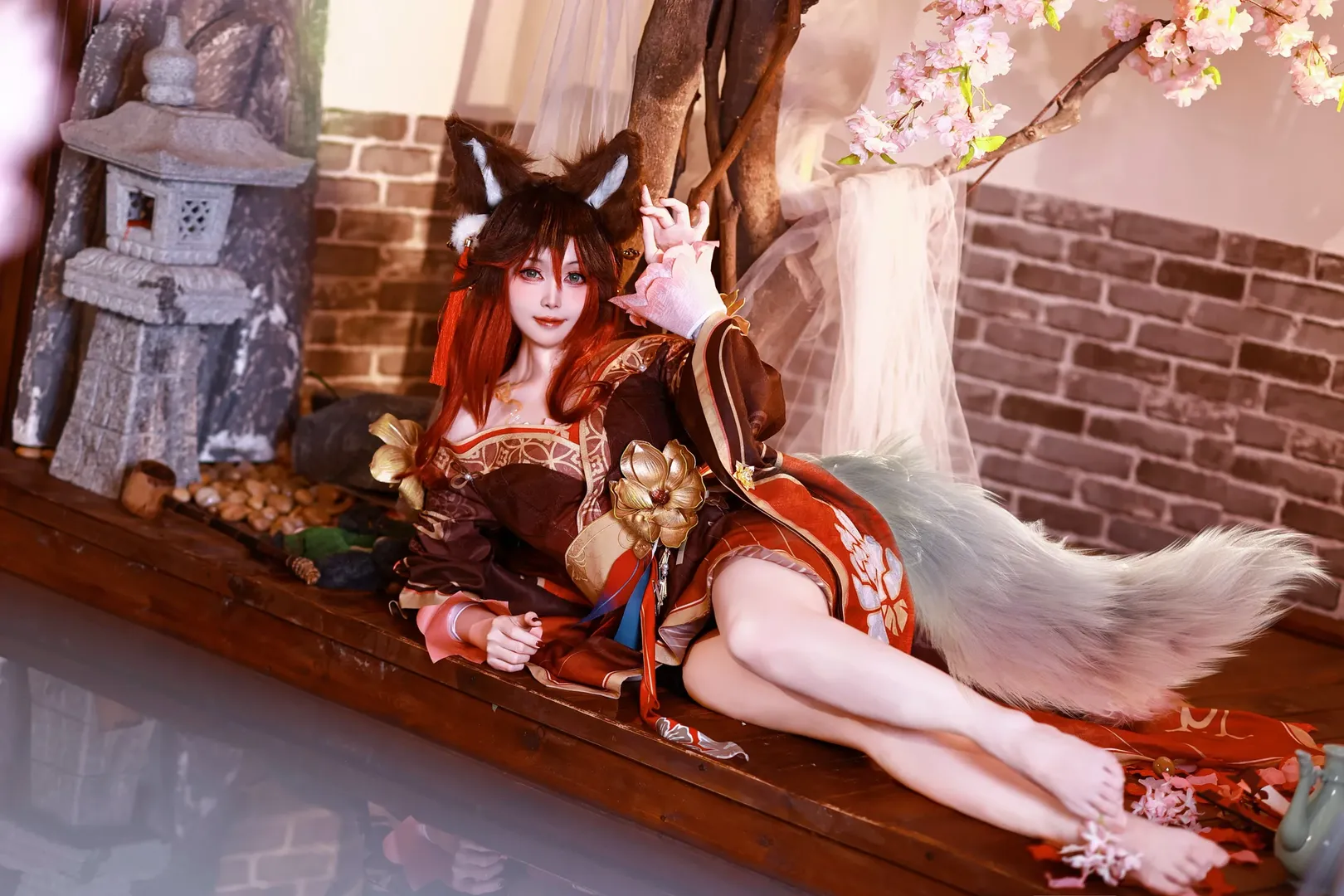 帰忘の流離人コスプレ, 古風撮影, 崩壊：スターレイル, 狐の妖怪コスプレ, 星槎海