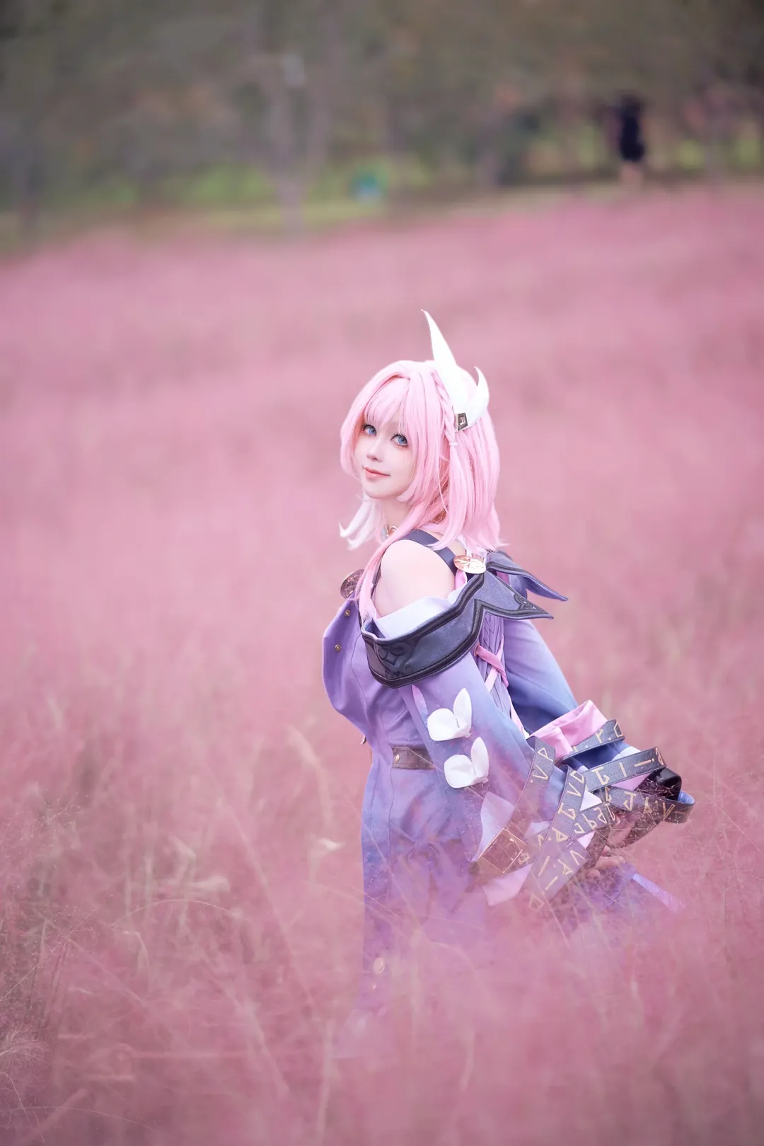 昔漣cos, 崩壞星穹鐵道, Cosplay分享, 粉黛子亂草攝影, 粉色系外景 - 第2張