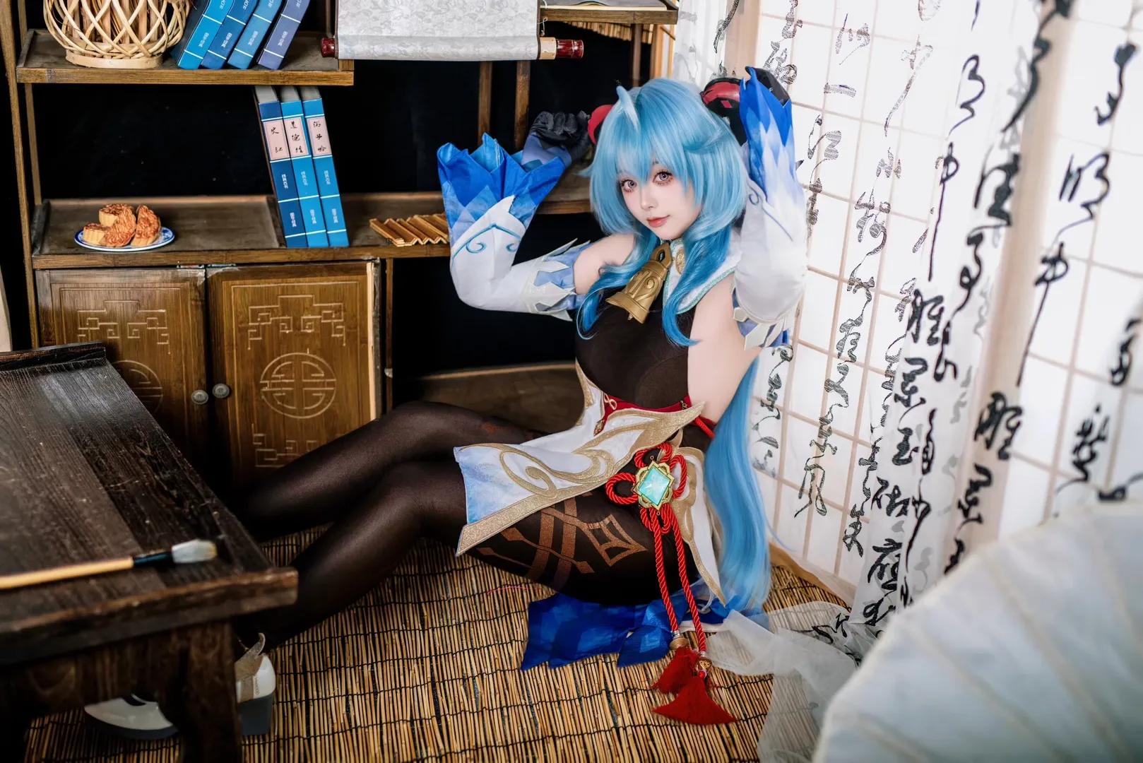 原神, 甘雨cos, Cosplay攝影, 黑絲cos, 甘雨生日