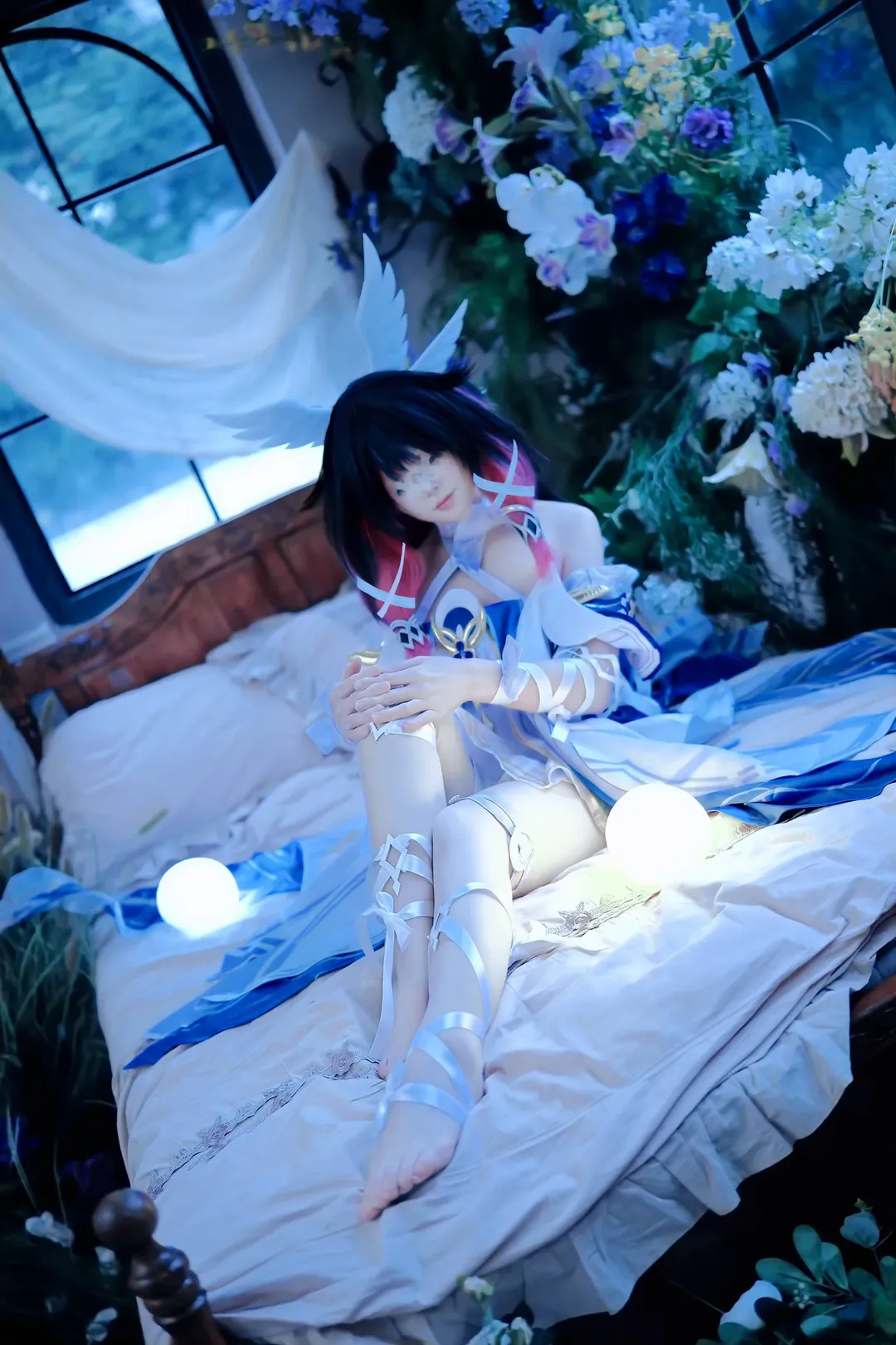 原神, 哥伦比娅cos, 二次元摄影, 原神cosplay, 月下白鸽 - 第2张