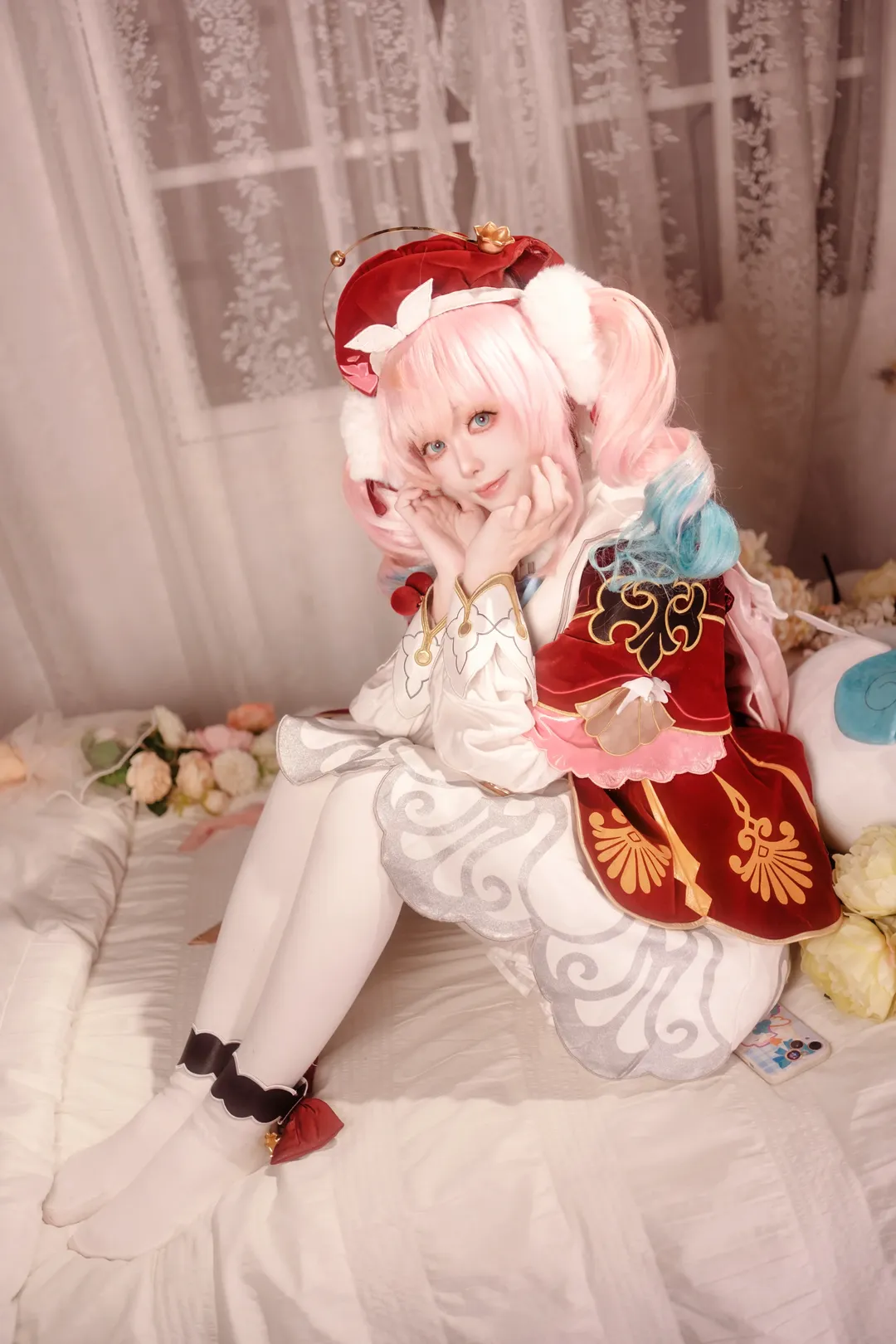崩坏星穹铁道, 少女写真, 风堇cos, 白丝, 心理委员 - 第1张