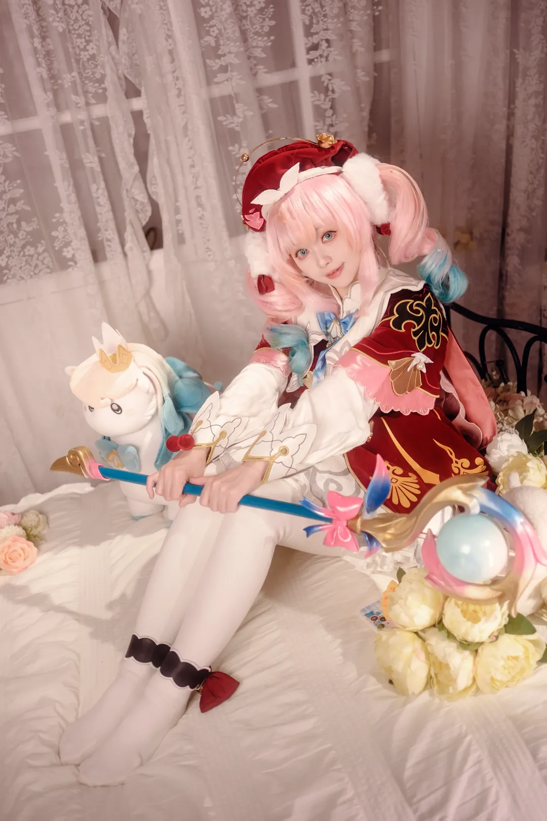 崩坏星穹铁道, 少女写真, 风堇cos, 白丝, 心理委员