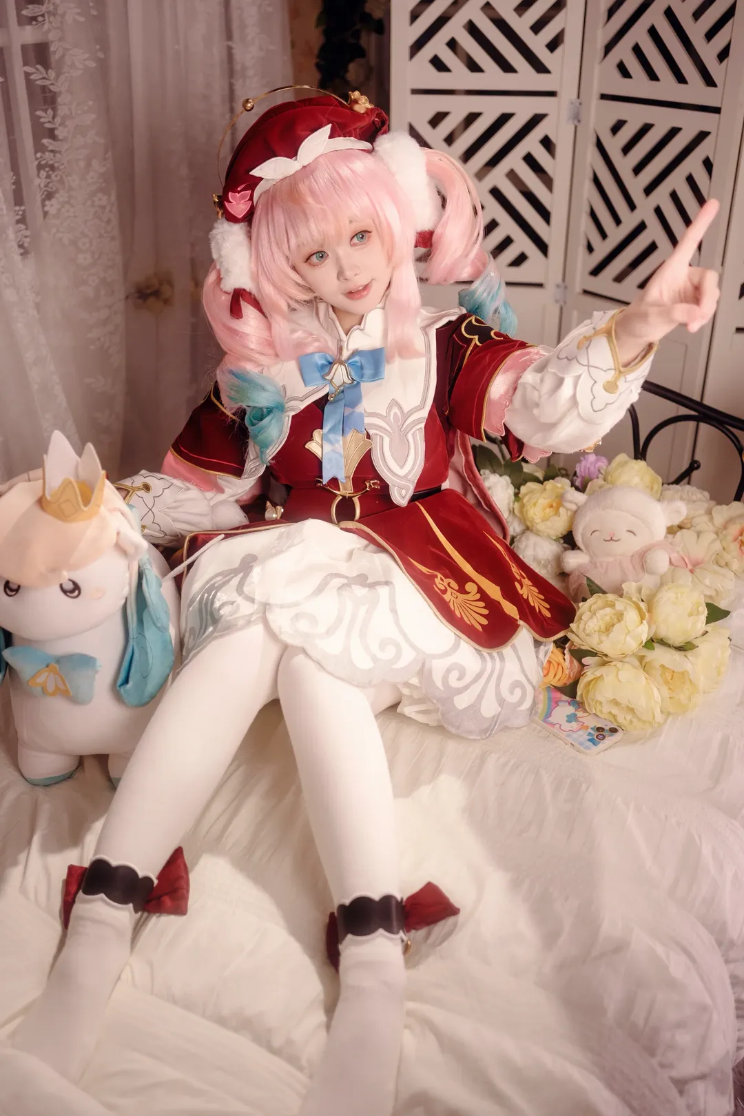 崩坏星穹铁道, 少女写真, 风堇cos, 白丝, 心理委员 - 第3张