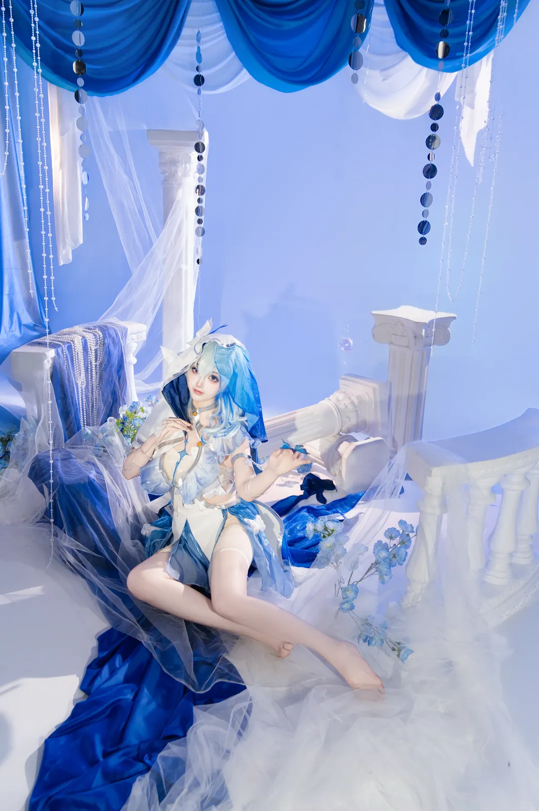 鳴潮, ショアキーパー コスプレ, コスプレ撮影, 520のロマンチックな雰囲気, ドリーミーな青白系 - 3枚目