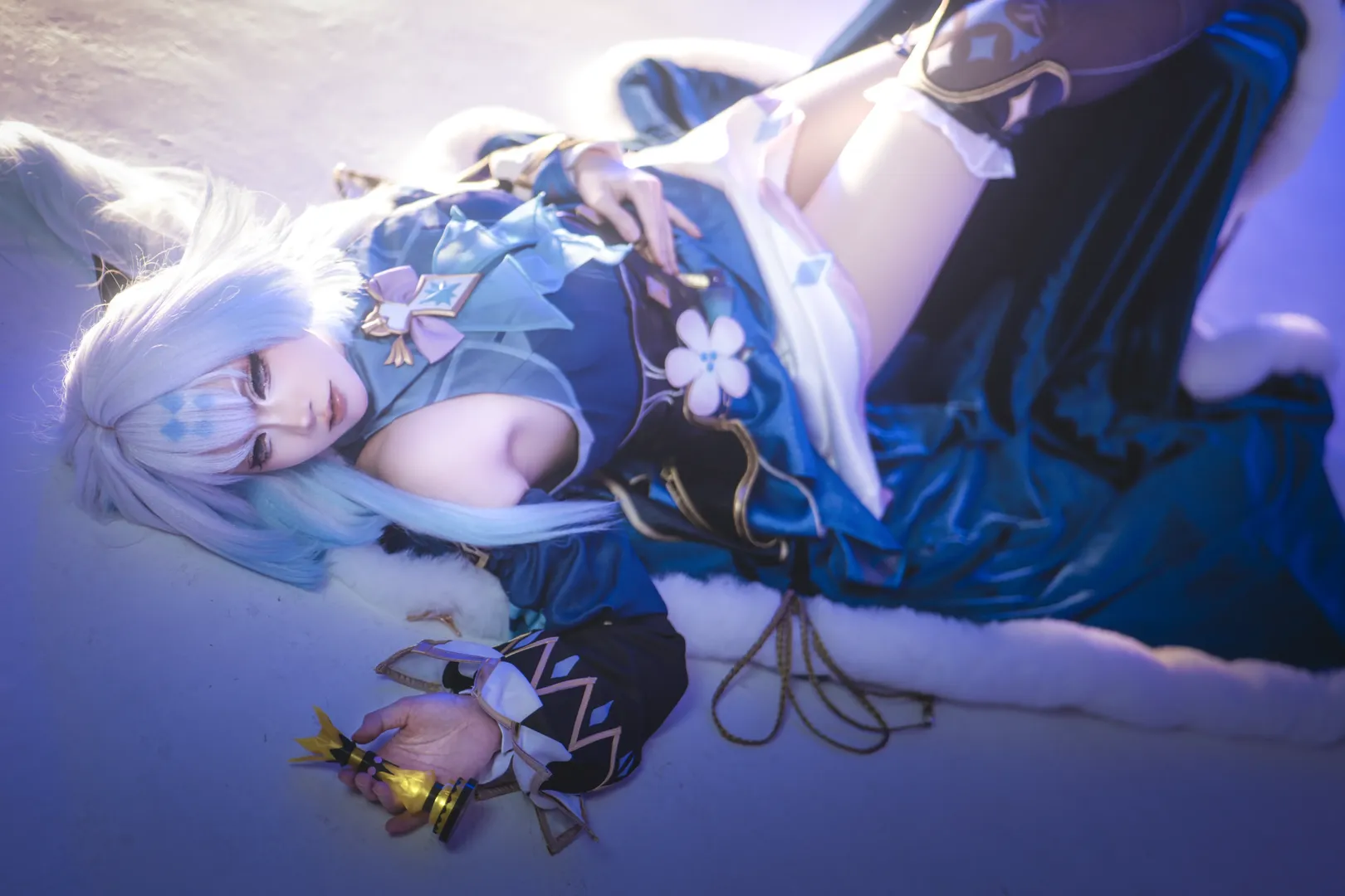 崩壊：スターレイル, オンファロス, コスプレ撮影, ケリュドラ コスプレ, 雪のポートレート