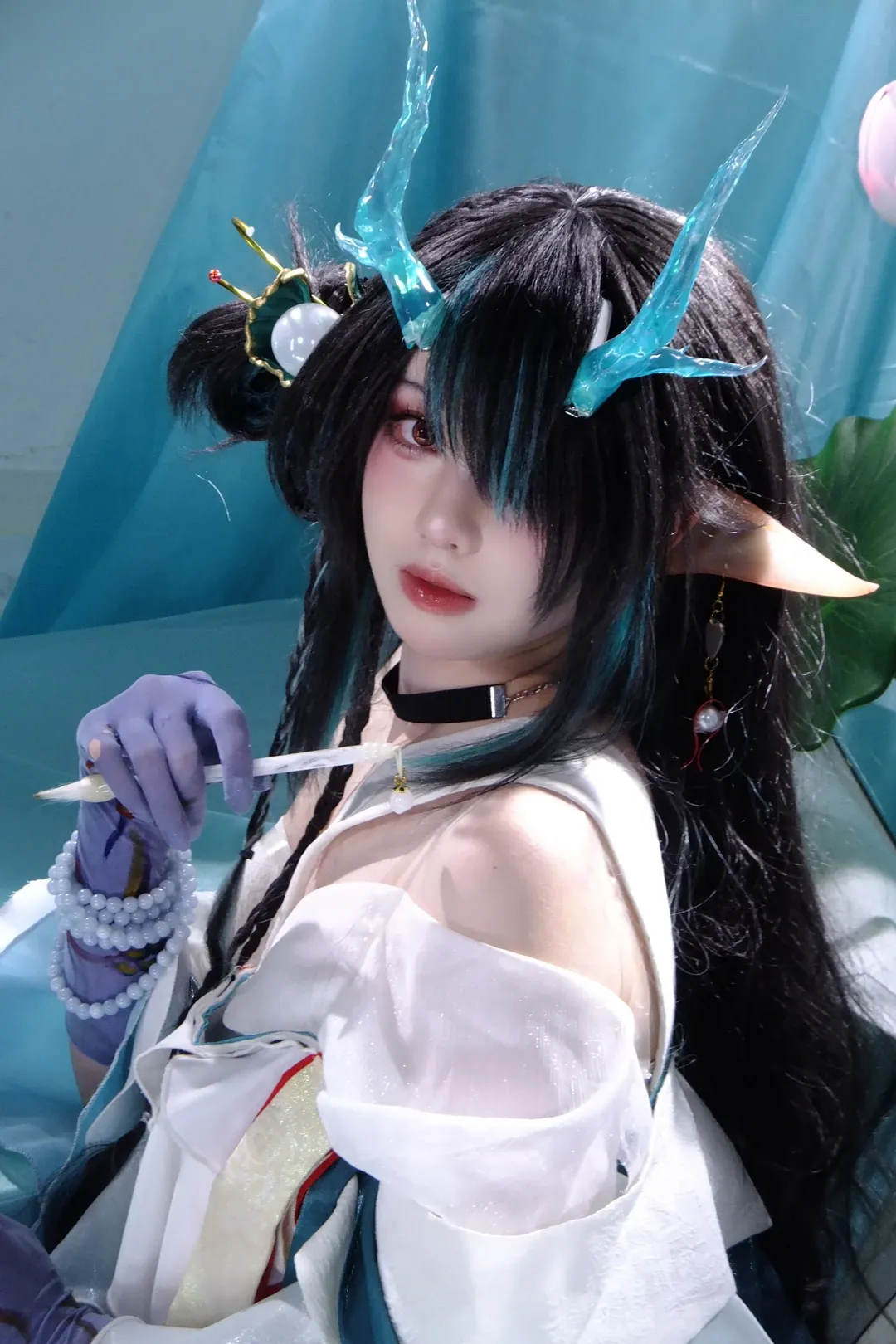 明日方舟, cosplay摄影, 国风造型, 夕cos, 青玉砚