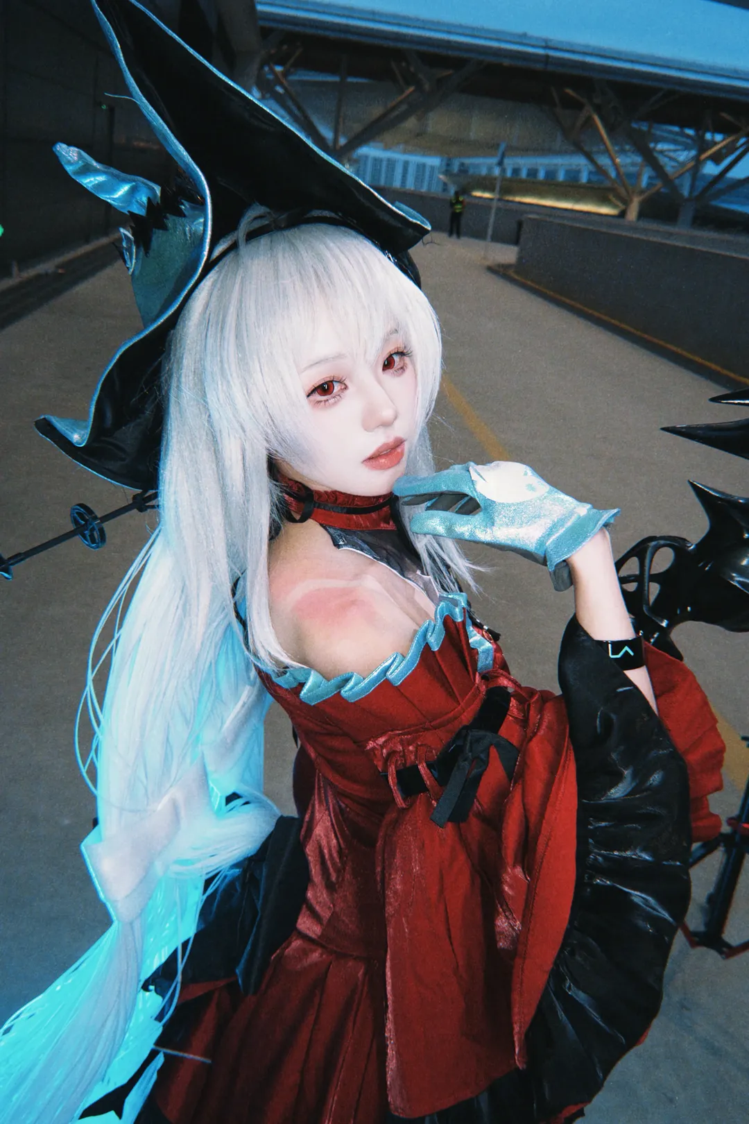 コスプレ, アークナイツ, コミックアップ32, 白髪赤眼, 濁心スカジ コスプレ - 2枚目