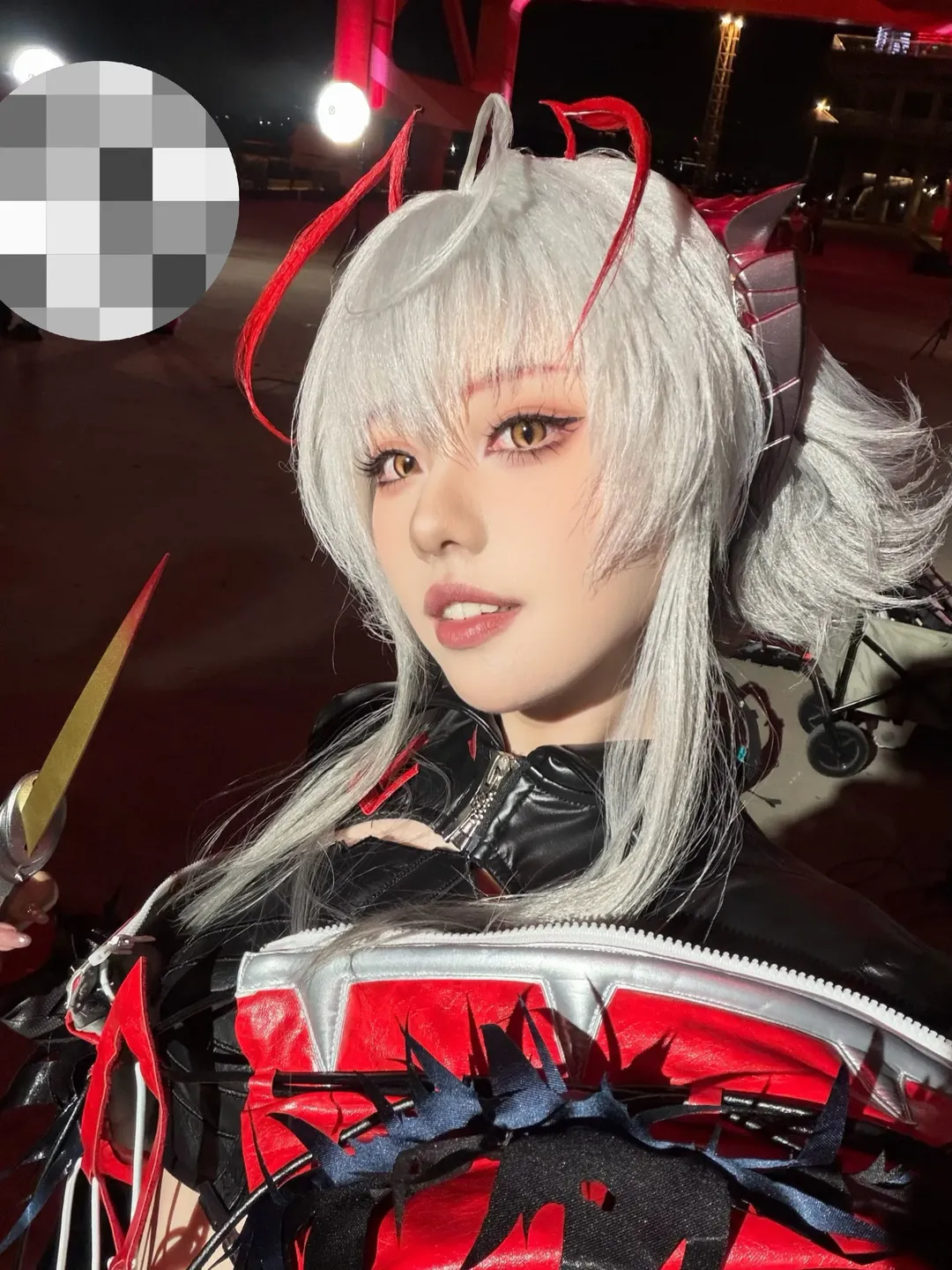 明日方舟, 维什戴尔cos, cosplay穿搭, 银发cosplay, 明日方舟七周年 - 第1张