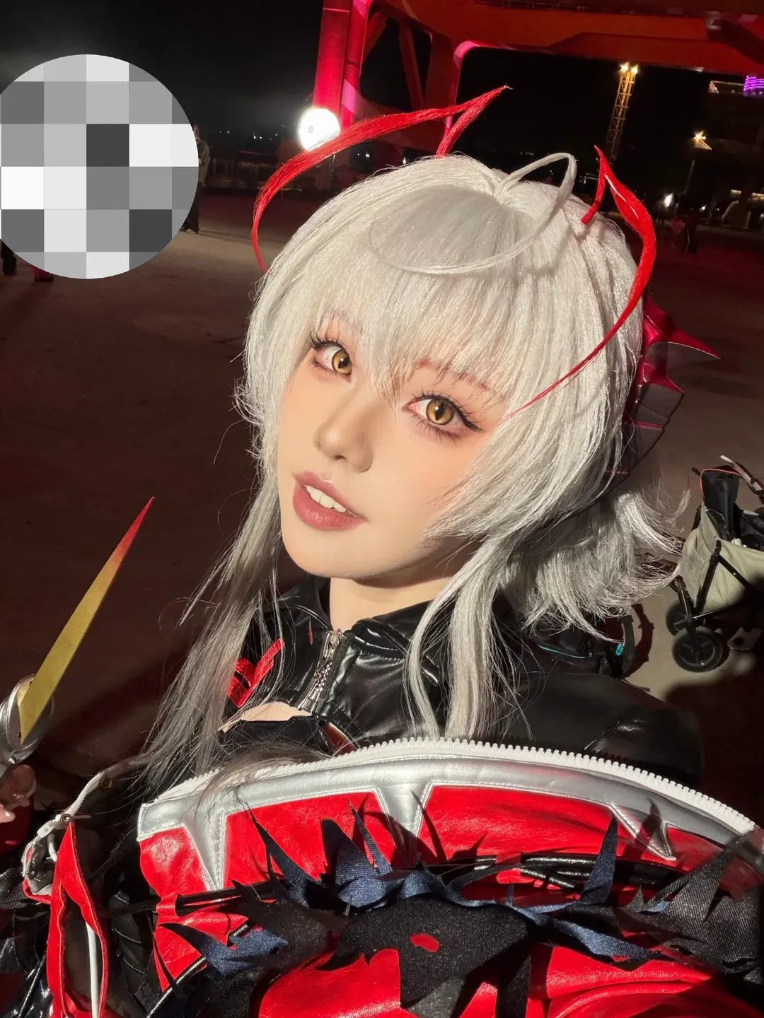 明日方舟, 维什戴尔cos, cosplay穿搭, 银发cosplay, 明日方舟七周年 - 第2张