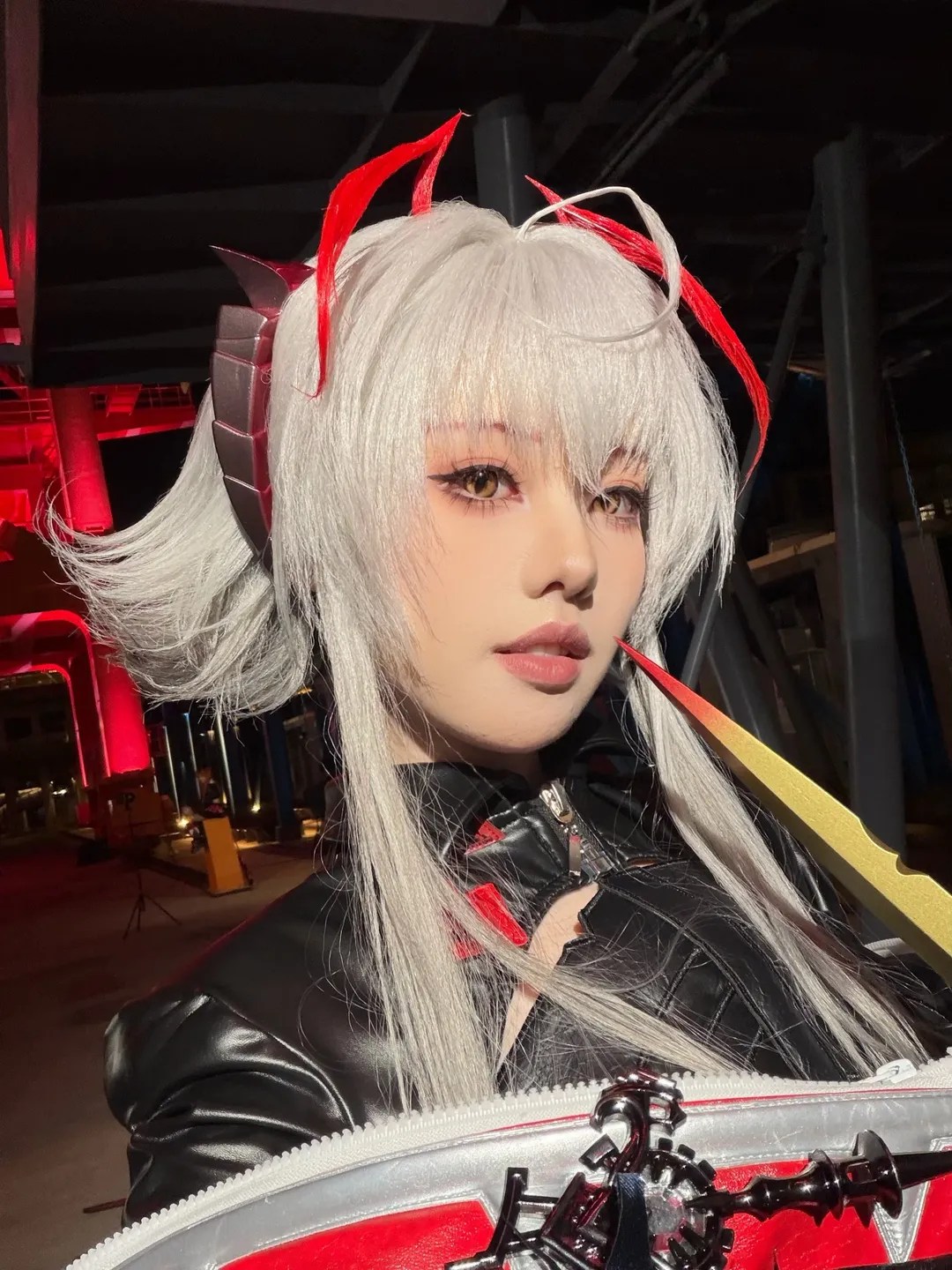 明日方舟, 维什戴尔cos, cosplay穿搭, 银发cosplay, 明日方舟七周年 - 第4张