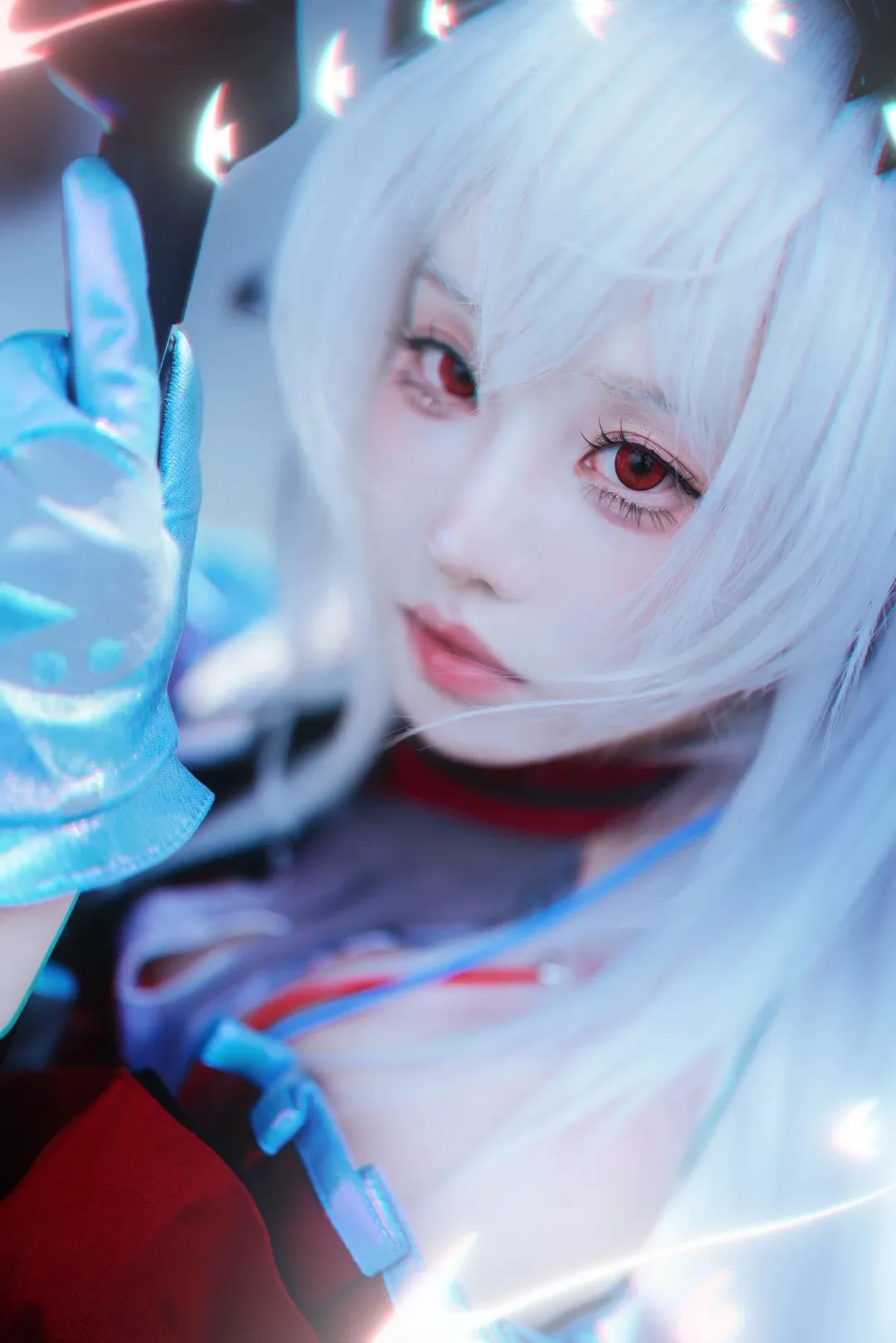 明日方舟, cp32, 浊心斯卡蒂cos, 场照cosplay, 银白发cos - 第3张