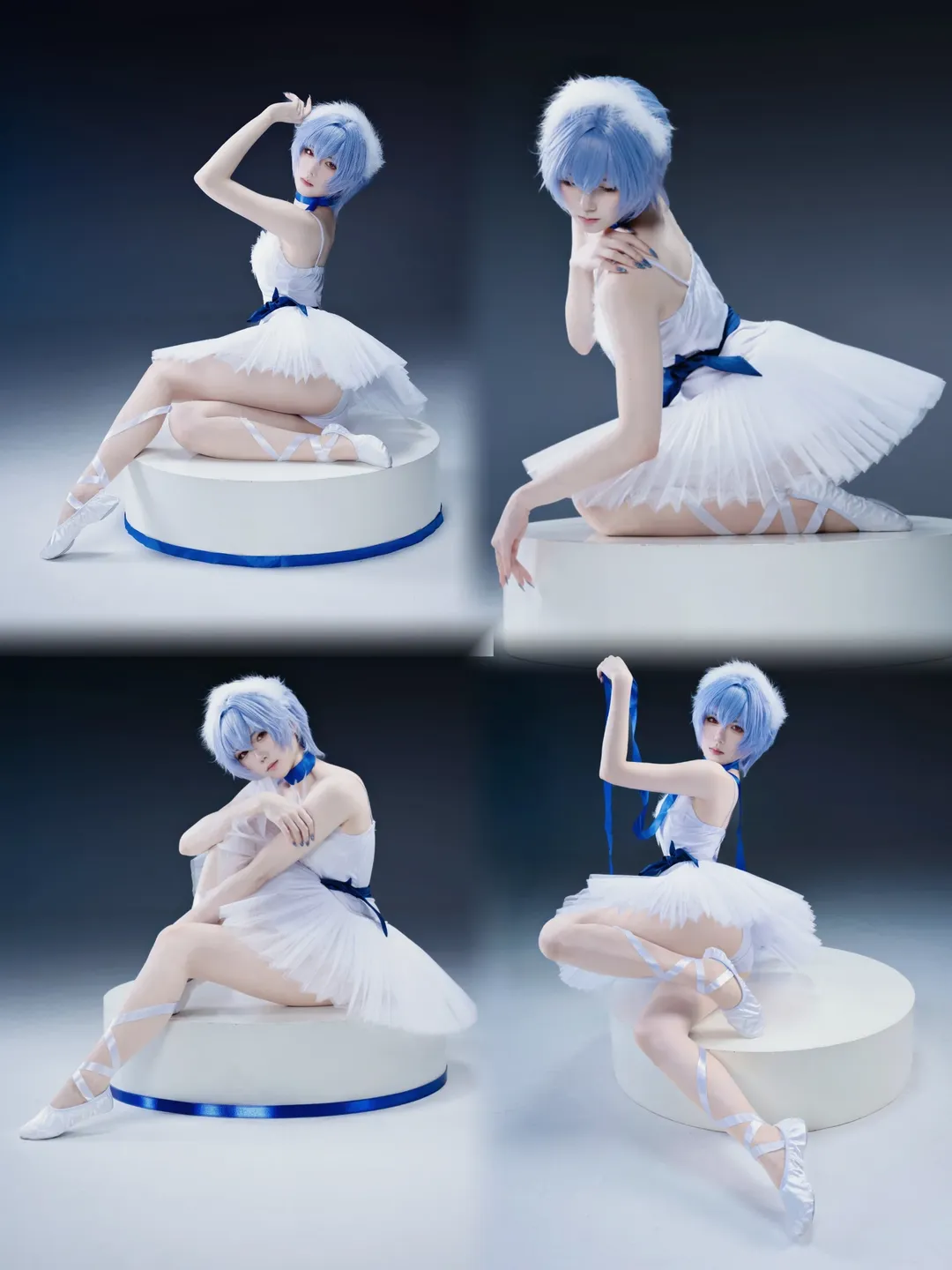 绫波丽cos, 新世纪福音战士, 自然感cosplay, 古早味妆容, 芭蕾风穿搭 - 第1张