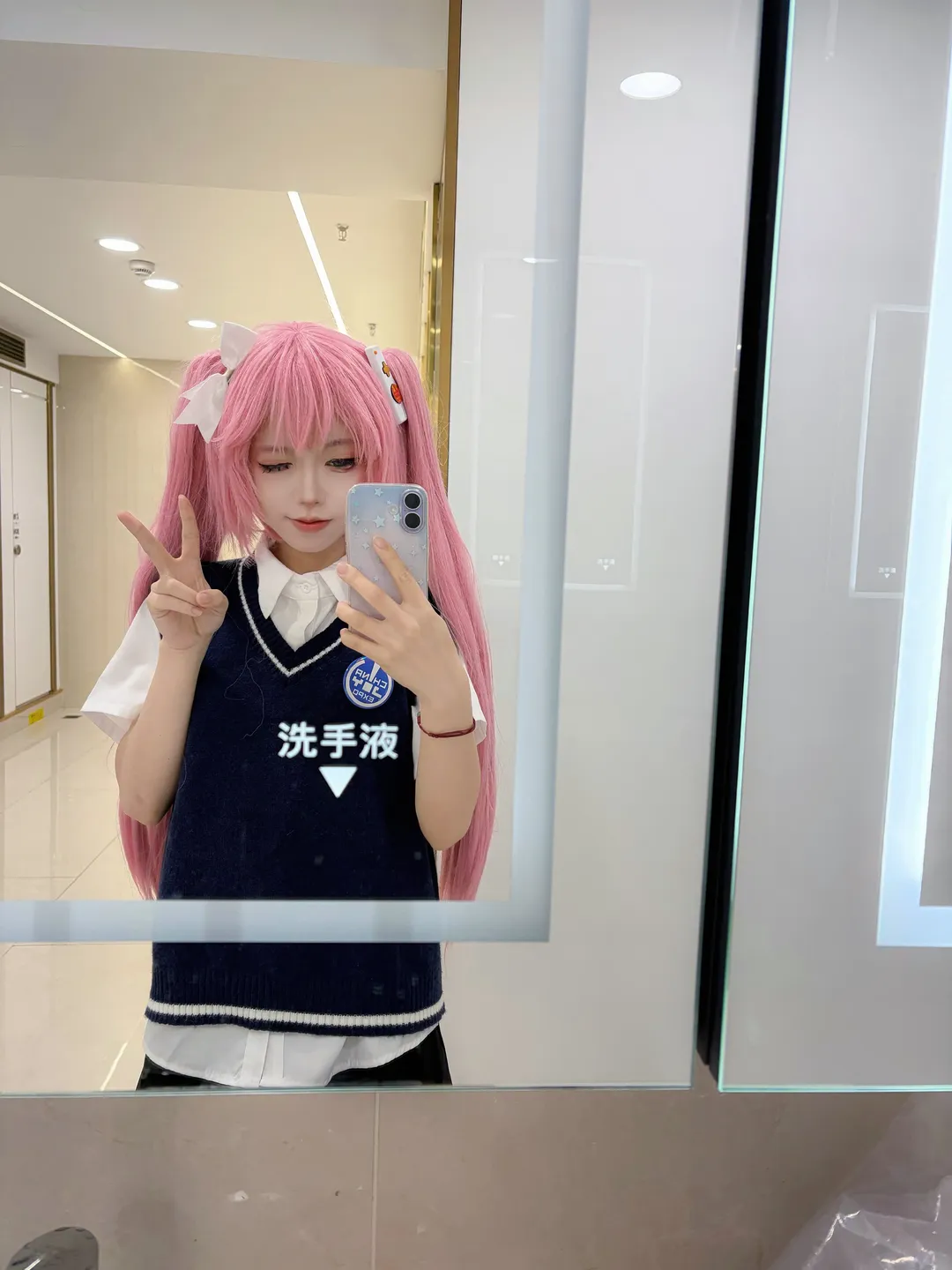 コスプレ, ピンク髪ツインテール, プレッピースタイル, ショッピングモールのロケ撮影, ChinaJoyの看板娘 - 2枚目