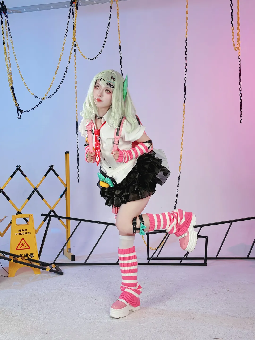 绝区零, 二次元, cosplay, 千夏cos, 过膝丝袜 - 第4张