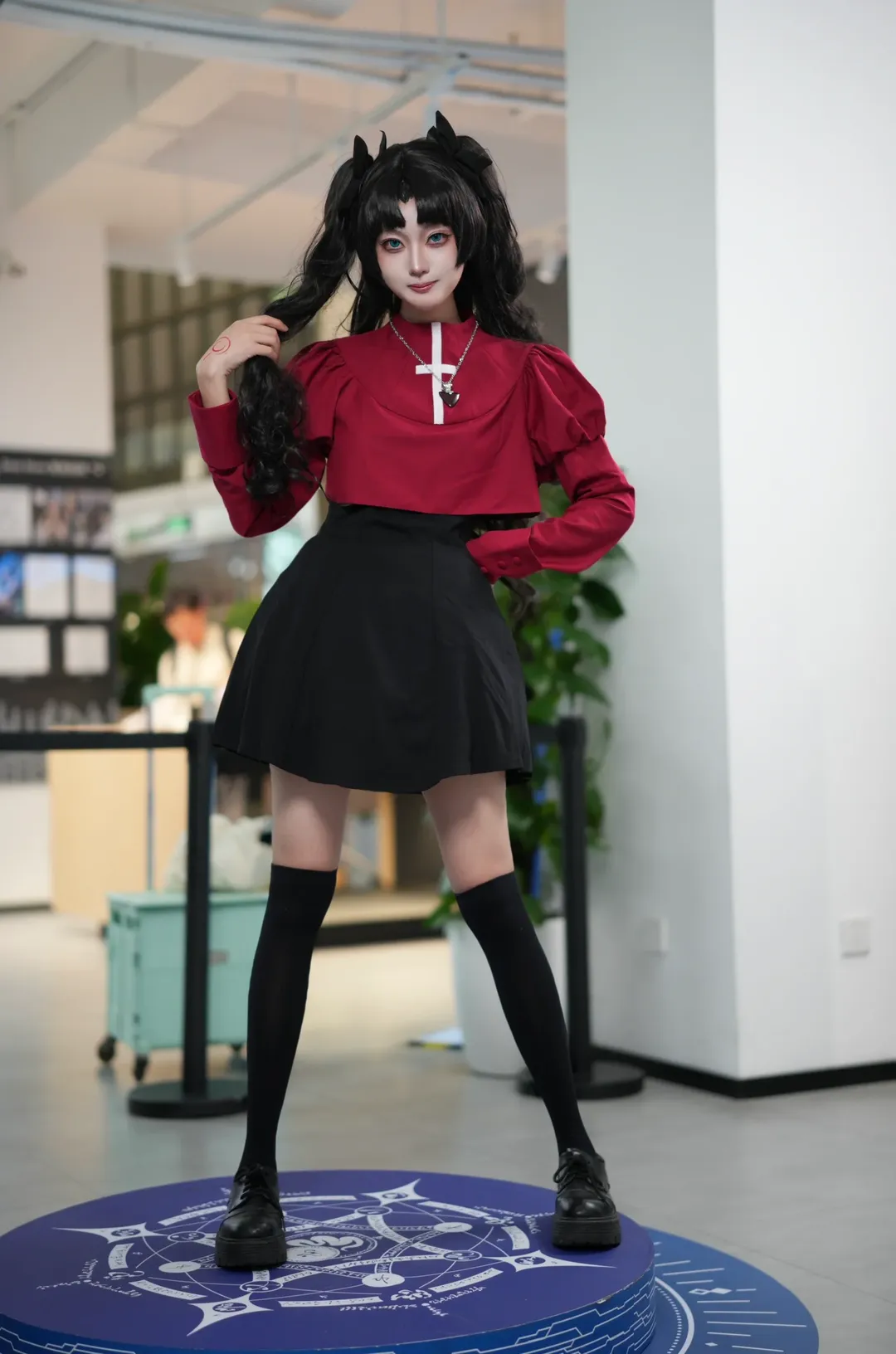二次元, Fate/Grand Order, 遠坂凛 コスプレ, ソニー α7C II, ニーハイストッキング - 12枚目