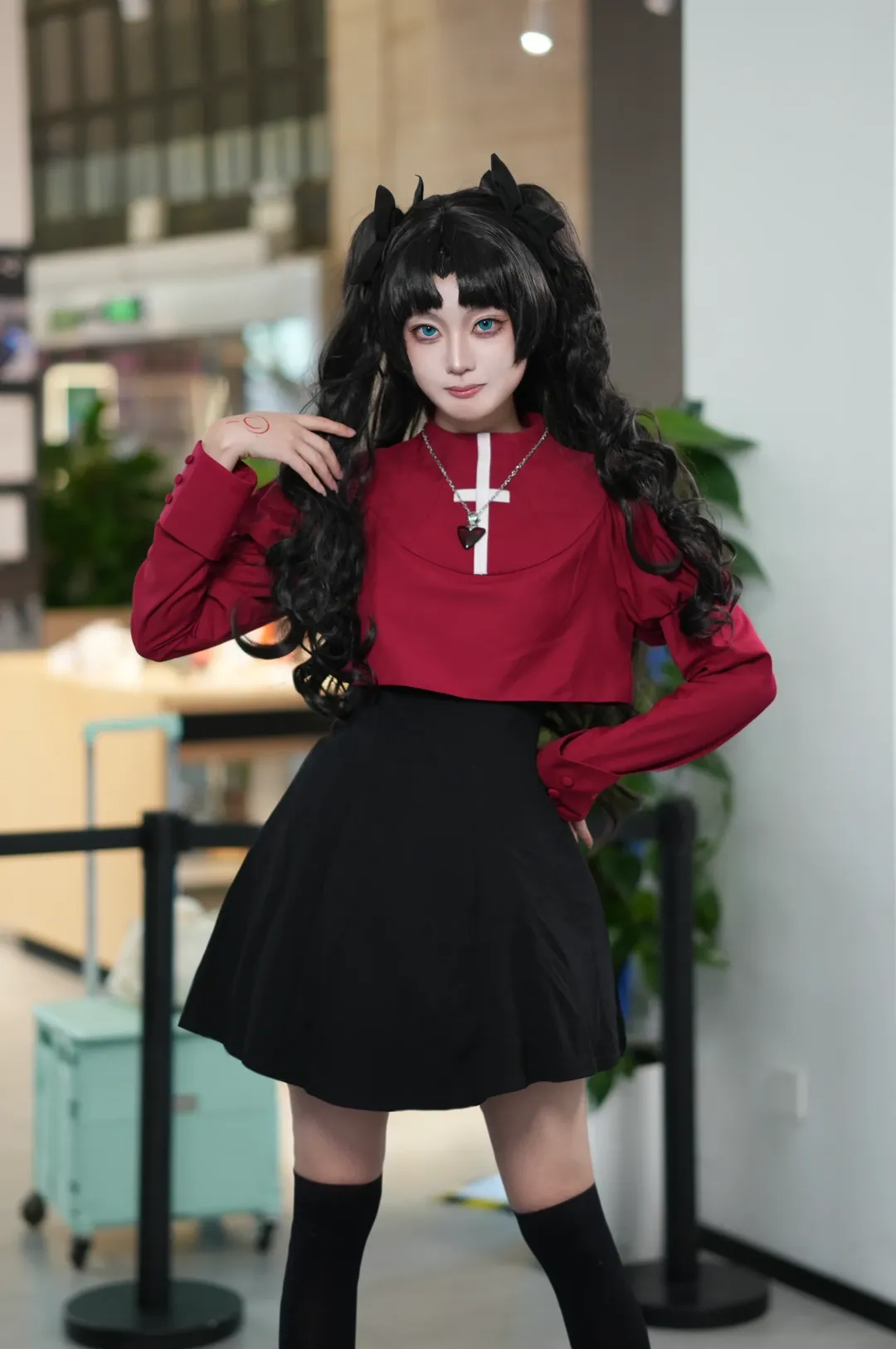 二次元, Fate/Grand Order, 远坂凛cos, 索尼a7c2, 过膝丝袜