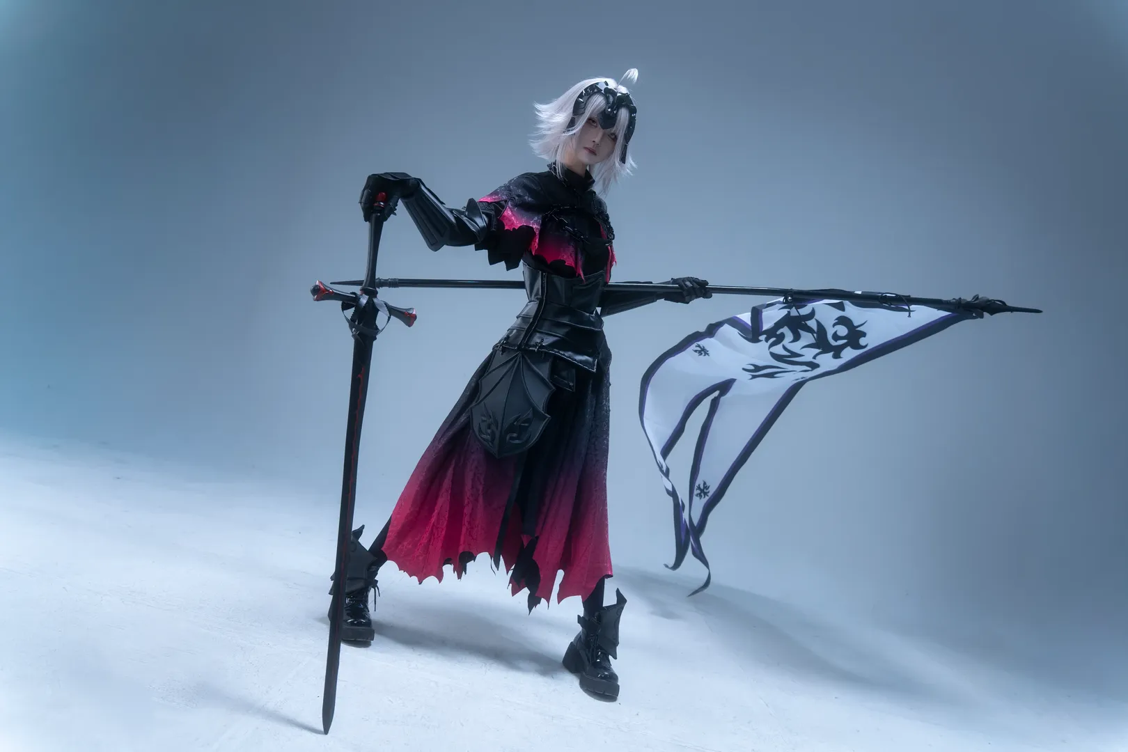 Fate/Grand Order, FGO, 白棚摄影, 黑贞cos, 丝袜cos - 第2张