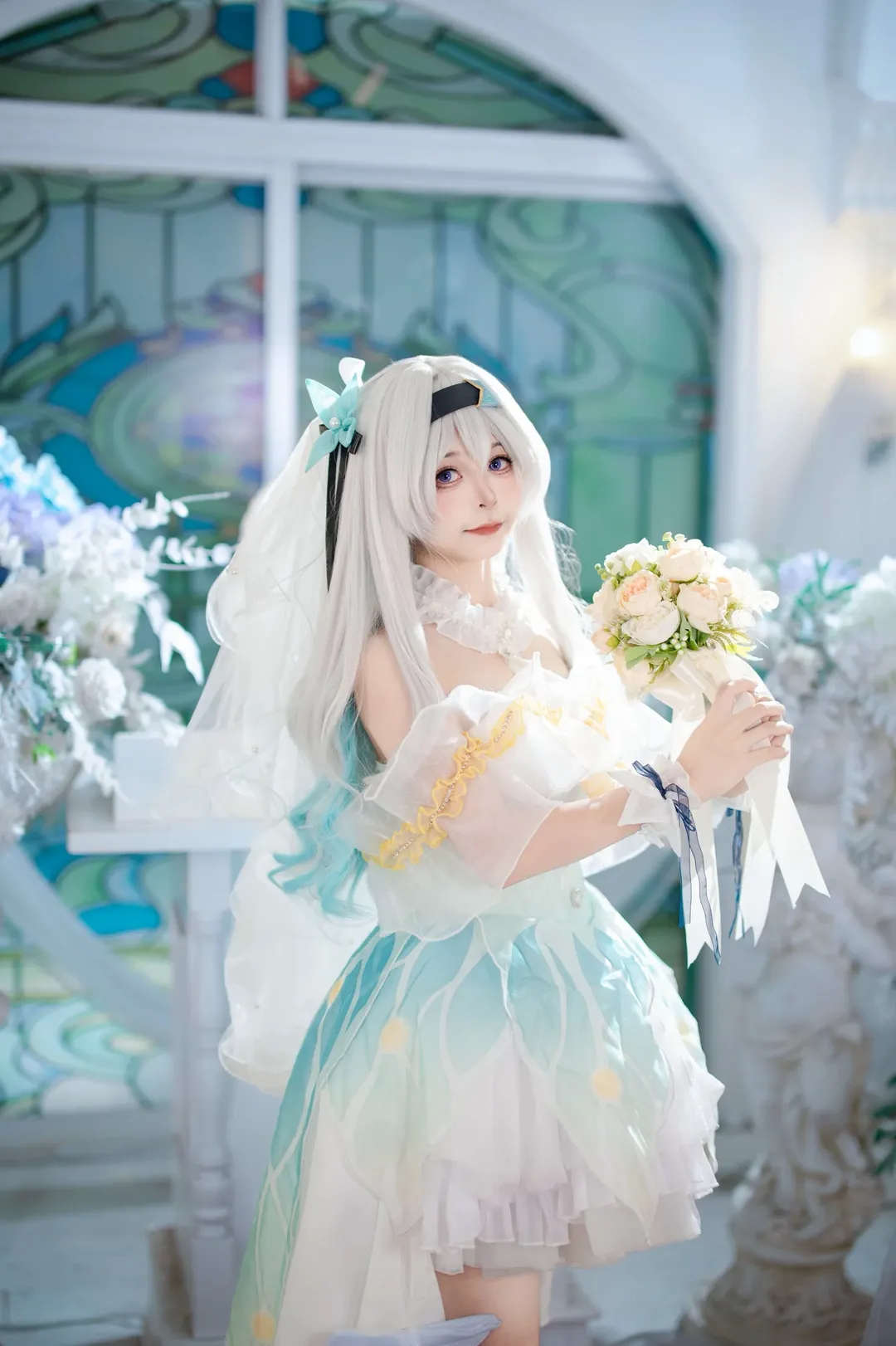 崩壞星穹鐵道, 流螢cos, 花嫁cos, 白絲cos, 仙氣cos