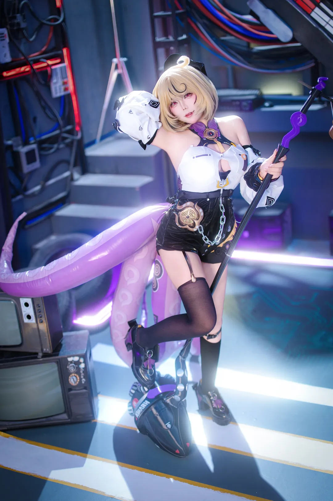 绝区零, 赛博朋克, 伊德海莉cos, cosplay日常, 章鱼娘cos - 第1张