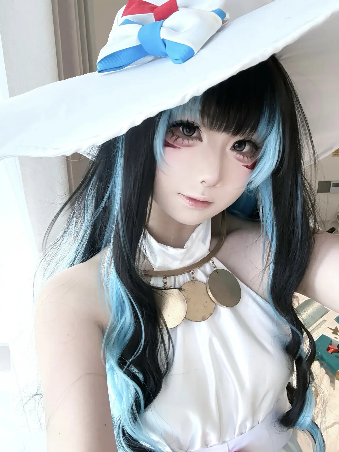 FGO, 白裙, 正片, 特诺奇蒂特兰cos, 蓝色挑染