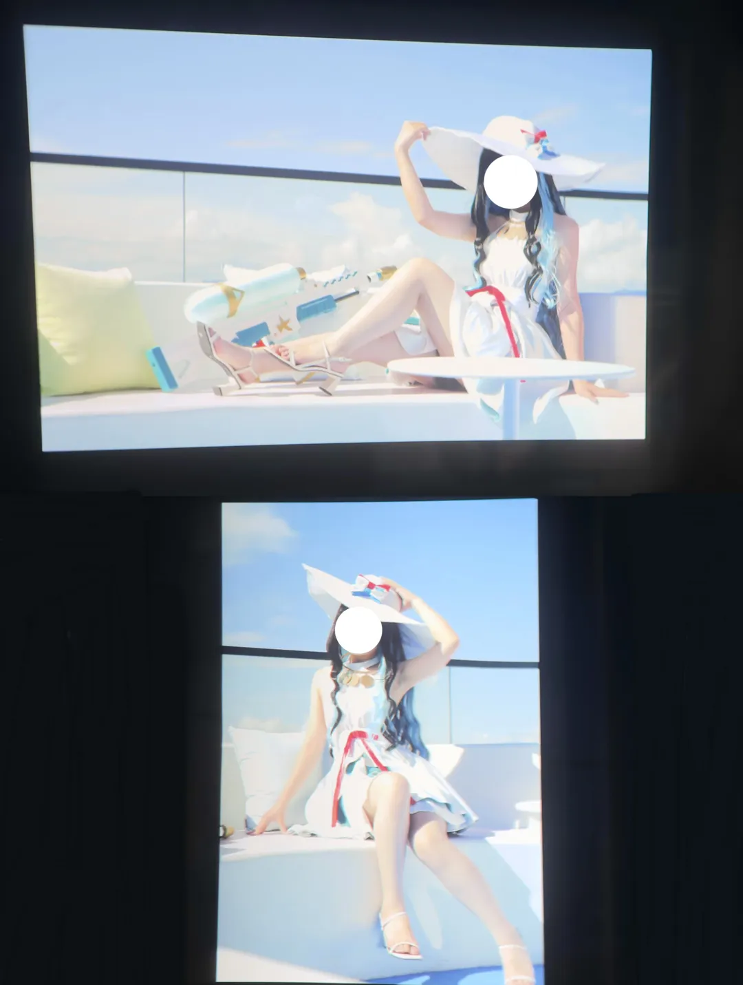 FGO, 白裙, 正片, 特诺奇蒂特兰cos, 蓝色挑染 - 第2张
