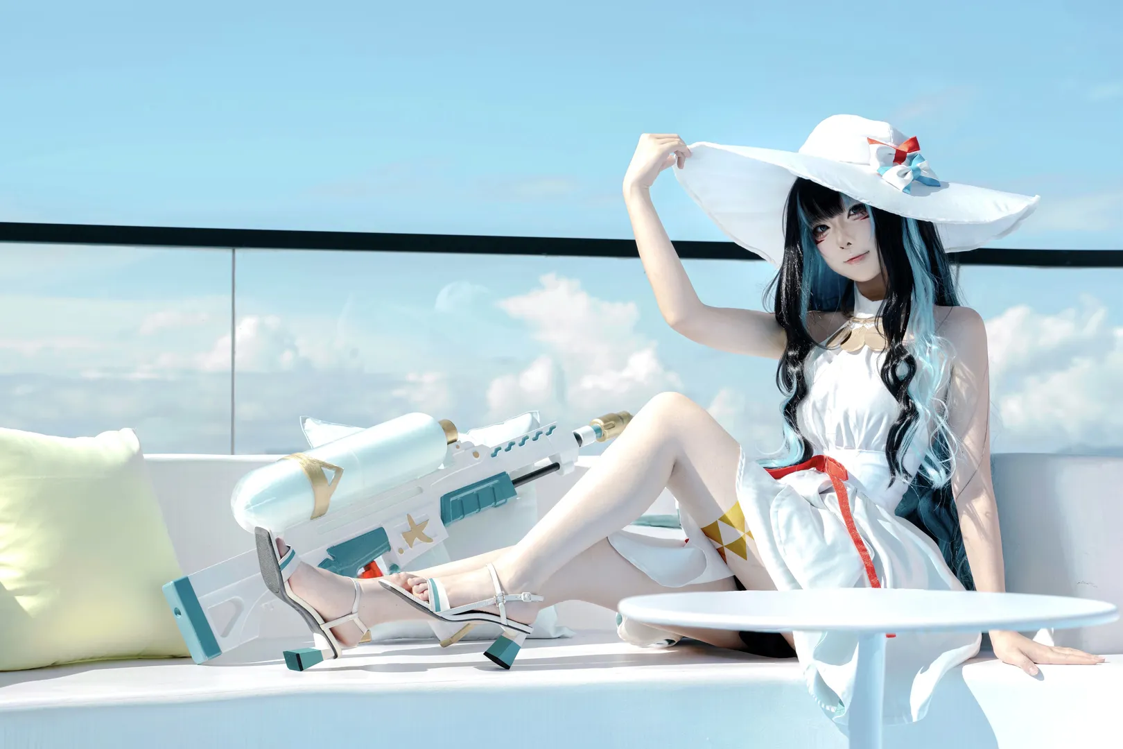 Fate/Grand Order, 白丝, cosplay摄影, 特诺奇蒂特兰cos, 雨神 - 第1张