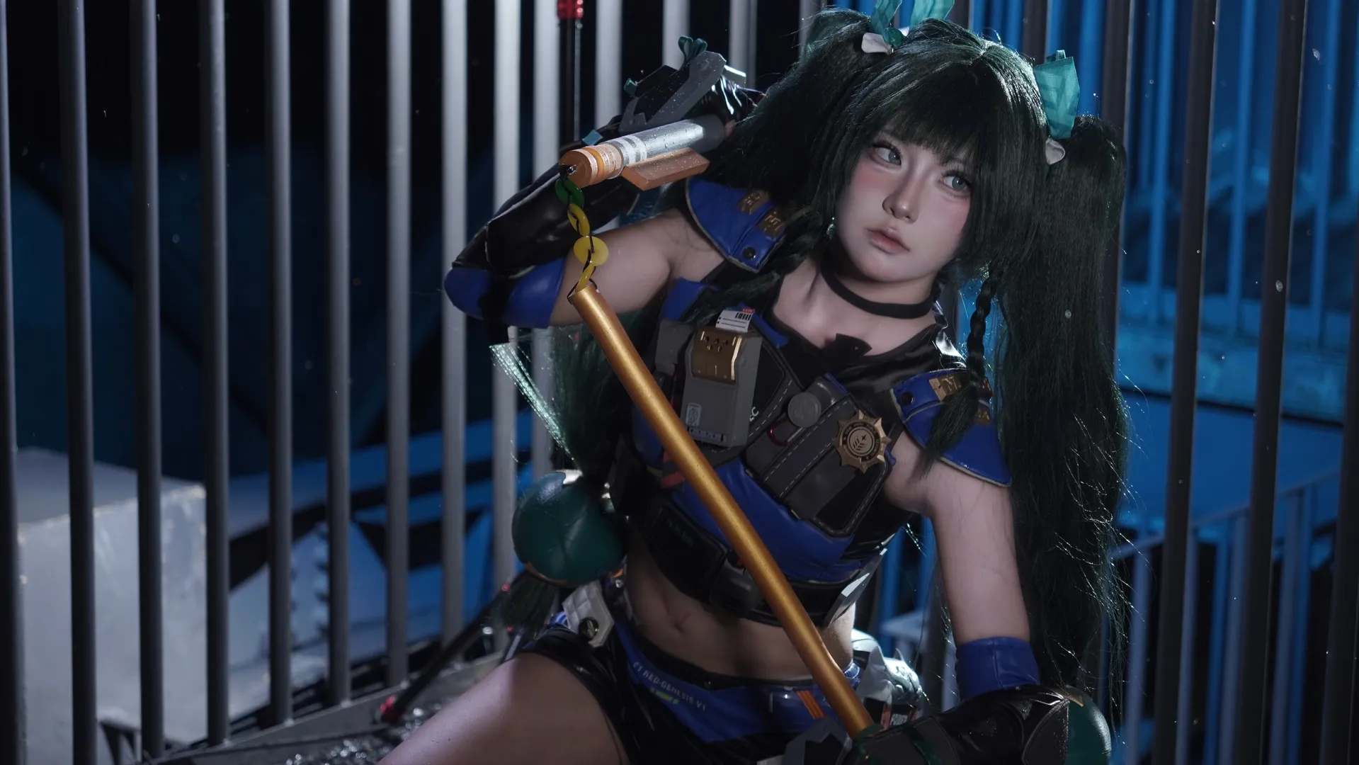 絕區零, cosplay, 戰術風, 青衣cos, 戰鬥少女 - 第2張
