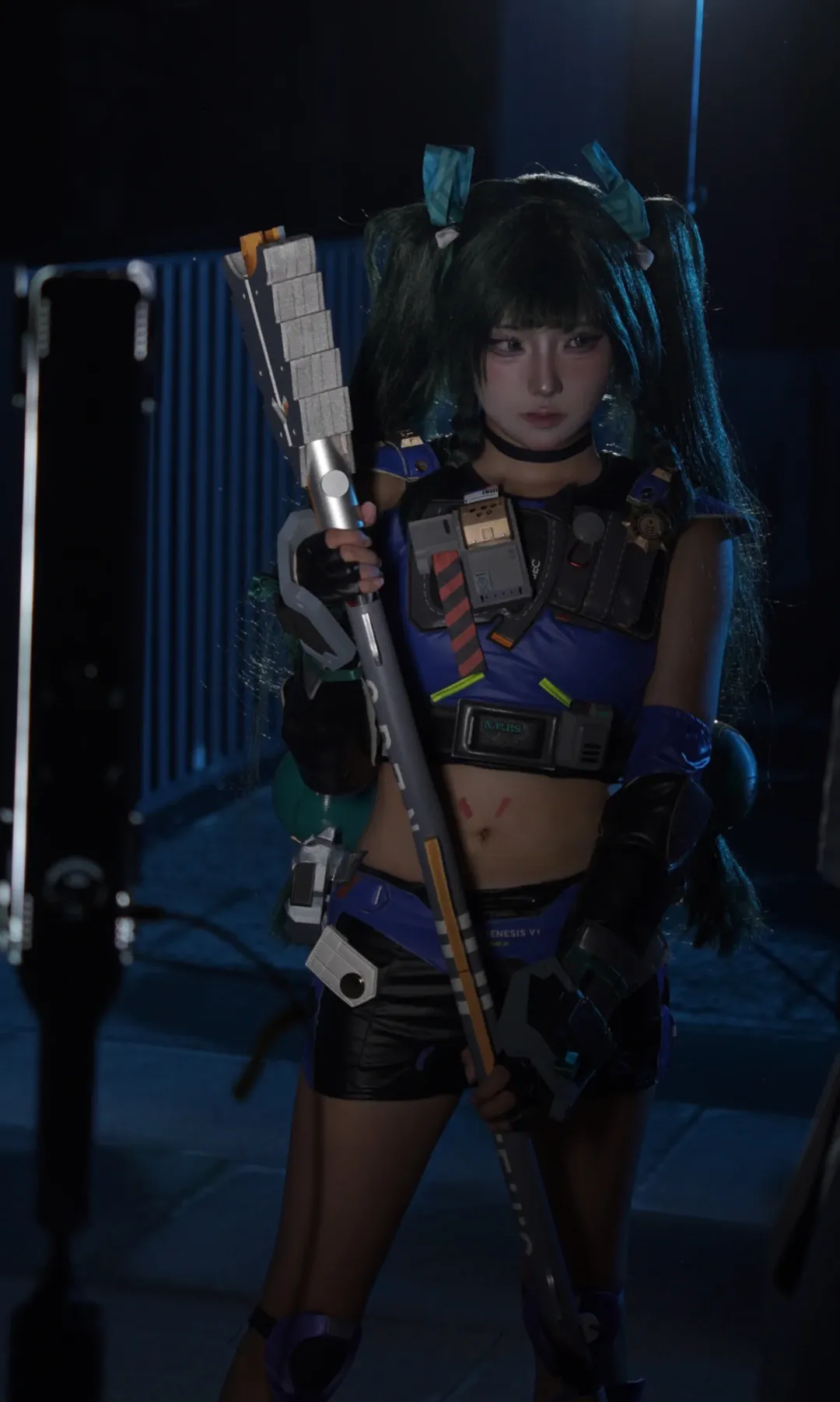 绝区零, cosplay摄影, 双马尾, 战术装备, 青衣cos