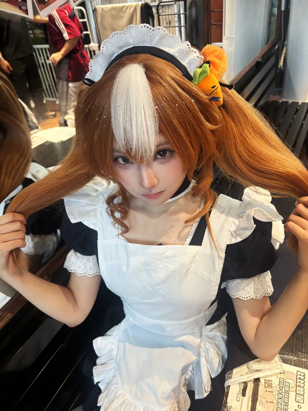 白ニーソコーデ, 日常コスプレ, メイドコスプレ, ペットショップの写真撮影, ビーグル - 4枚目