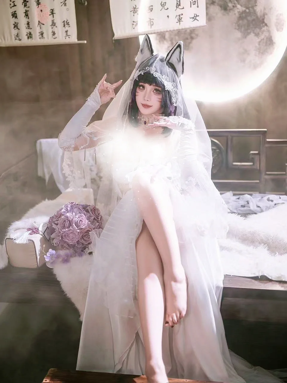碧蓝航线, 武藏cos, 古风写真, 兽耳cos, 花嫁正片 - 第8张
