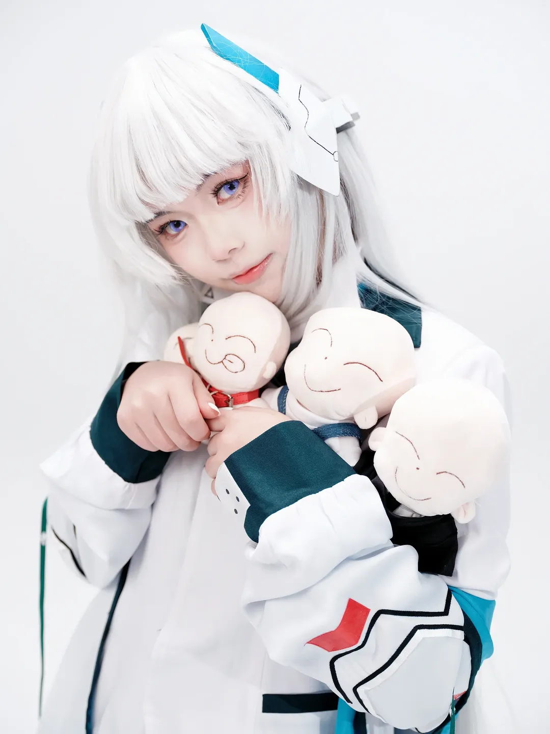 蔚蓝档案, 二次元cosplay, 诺亚cos, 黑丝穿搭, 白毛cos - 第4张