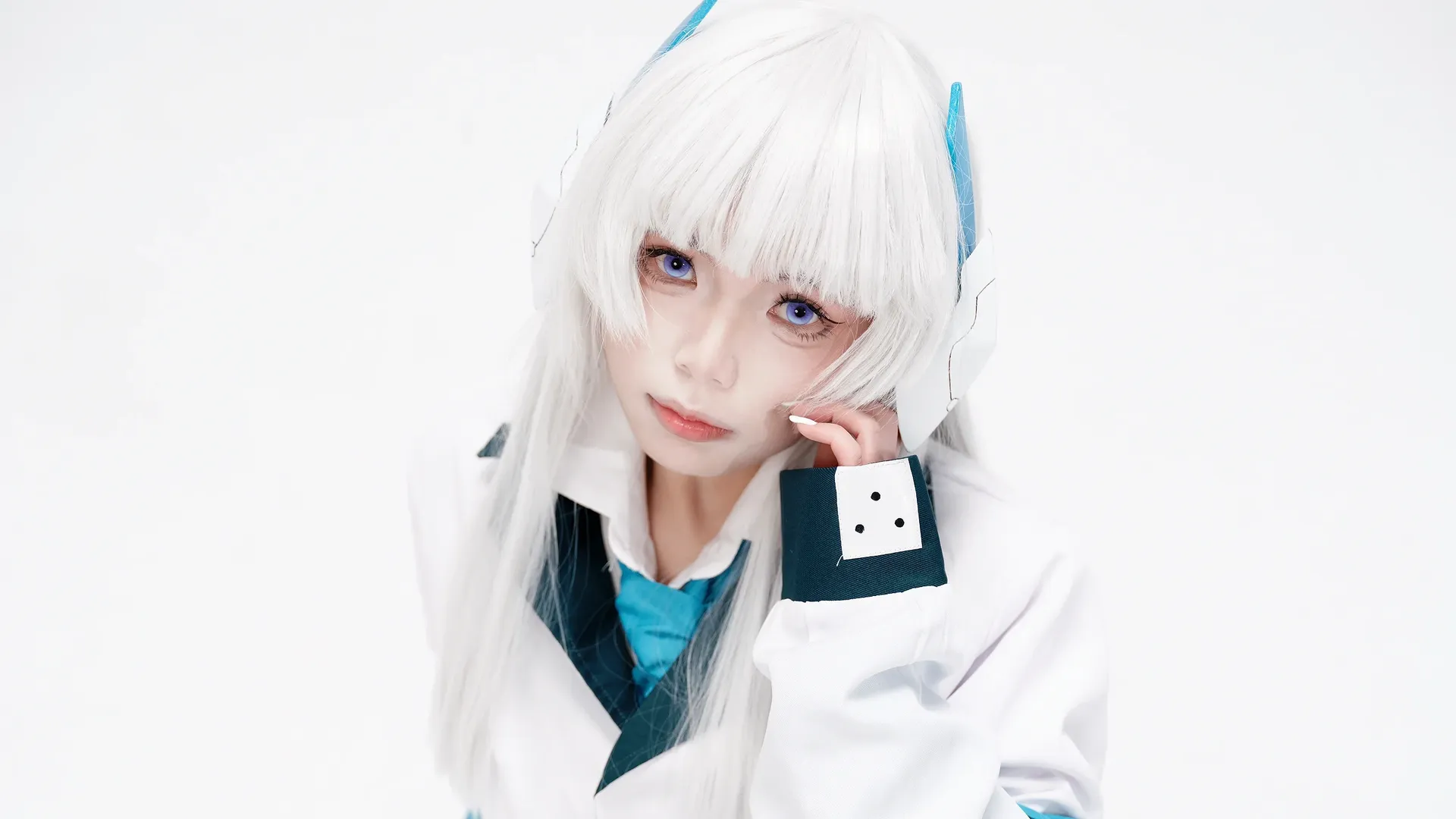 蔚蓝档案, 二次元cosplay, 诺亚cos, 黑丝穿搭, 白毛cos - 第8张