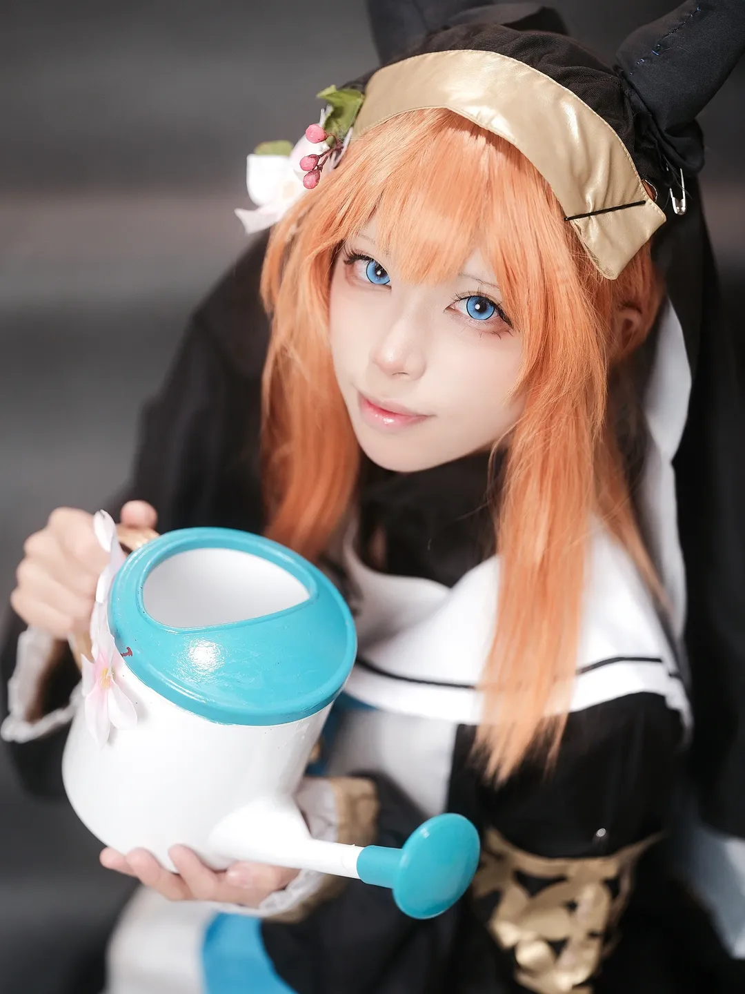 碧蓝档案, 动漫cosplay, 伊落玛丽cos, 修女装, 橘发蓝瞳 - 第12张