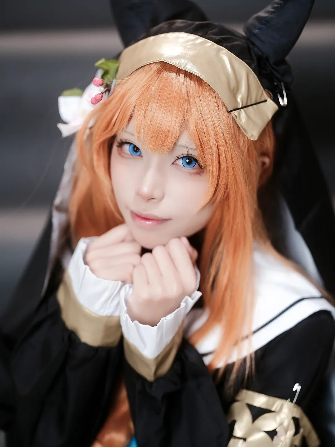 碧蓝档案, 动漫cosplay, 伊落玛丽cos, 修女装, 橘发蓝瞳 - 第7张