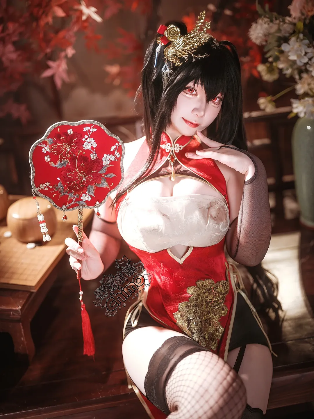 碧蓝航线, 二次元cosplay, 大凤cos, 国风改良, 渔网袜cos