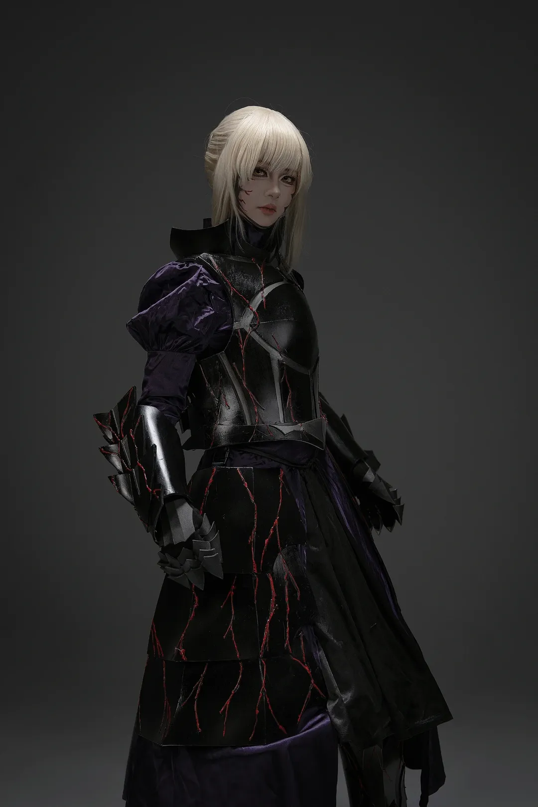 二次元摄影, FGO, Saber cos, 暗黑风, 铠甲cos - 第5张