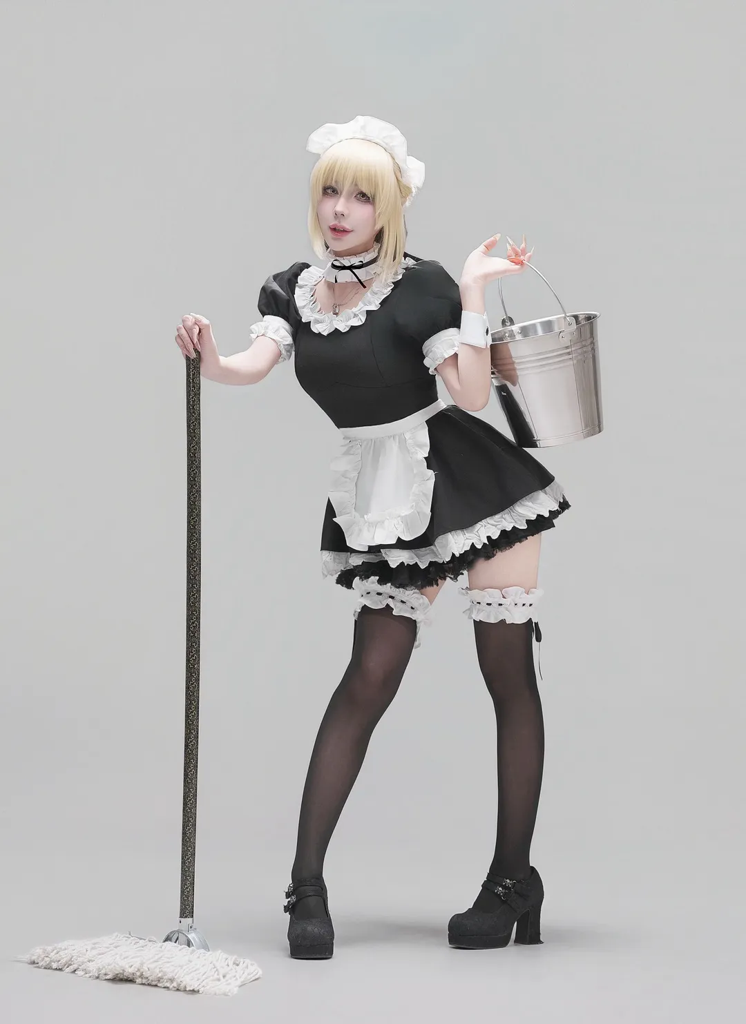 Fate, 女仆装, 黑丝, 型月, Sabercos - 第4张